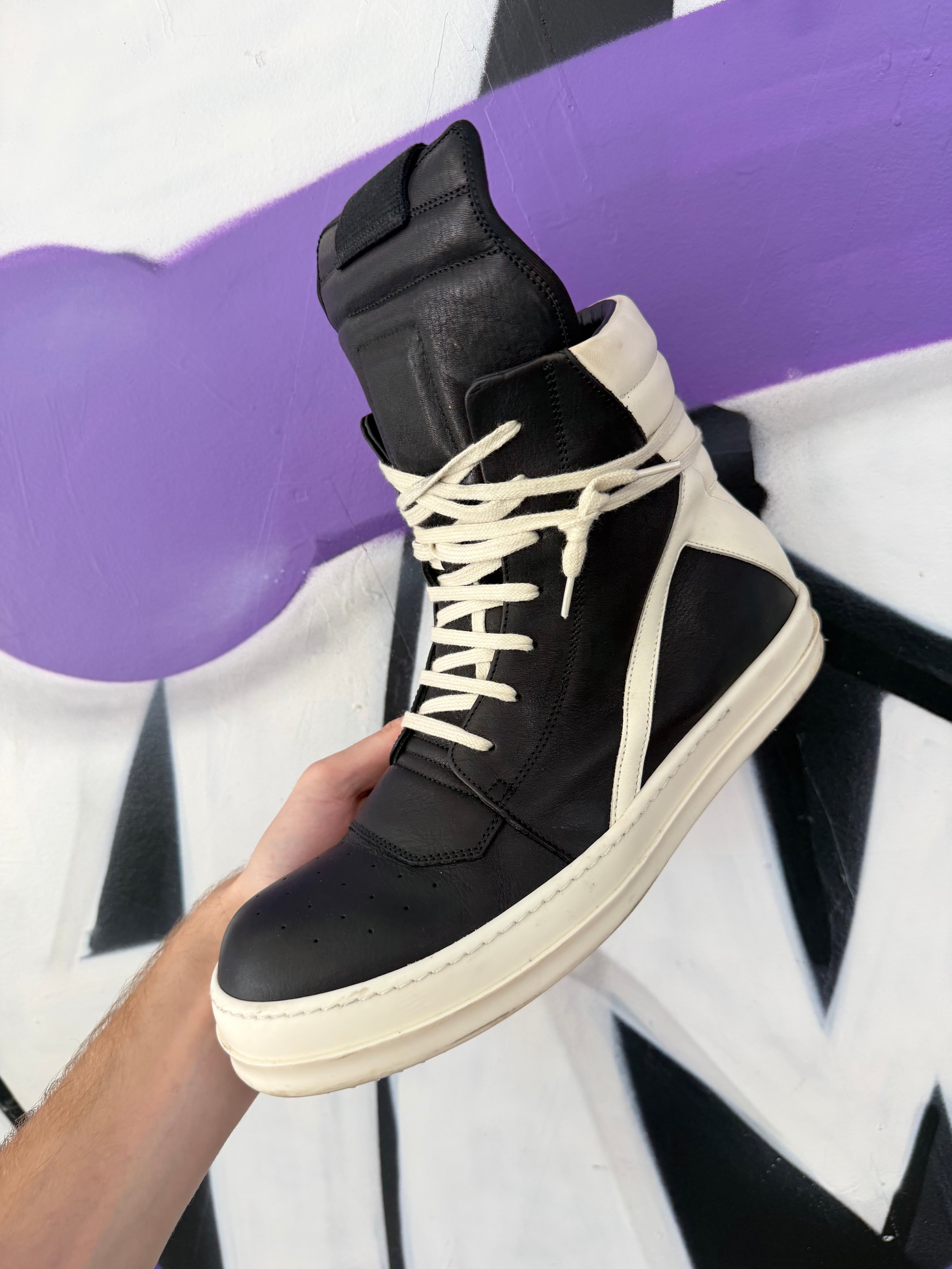Christian Louboutin Black Spiked High Sneakers