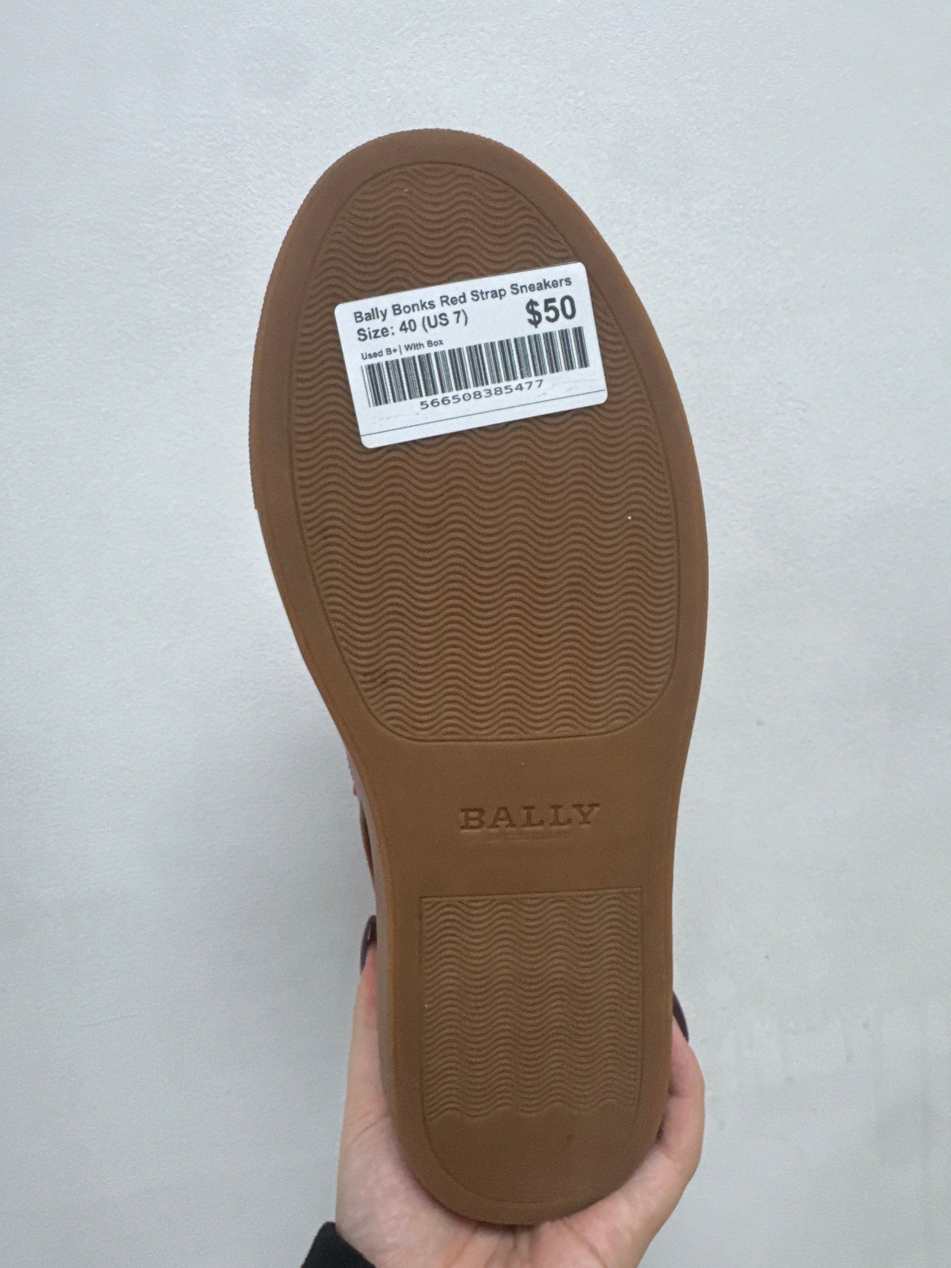 Bally Bonks Red Strap Sneakers