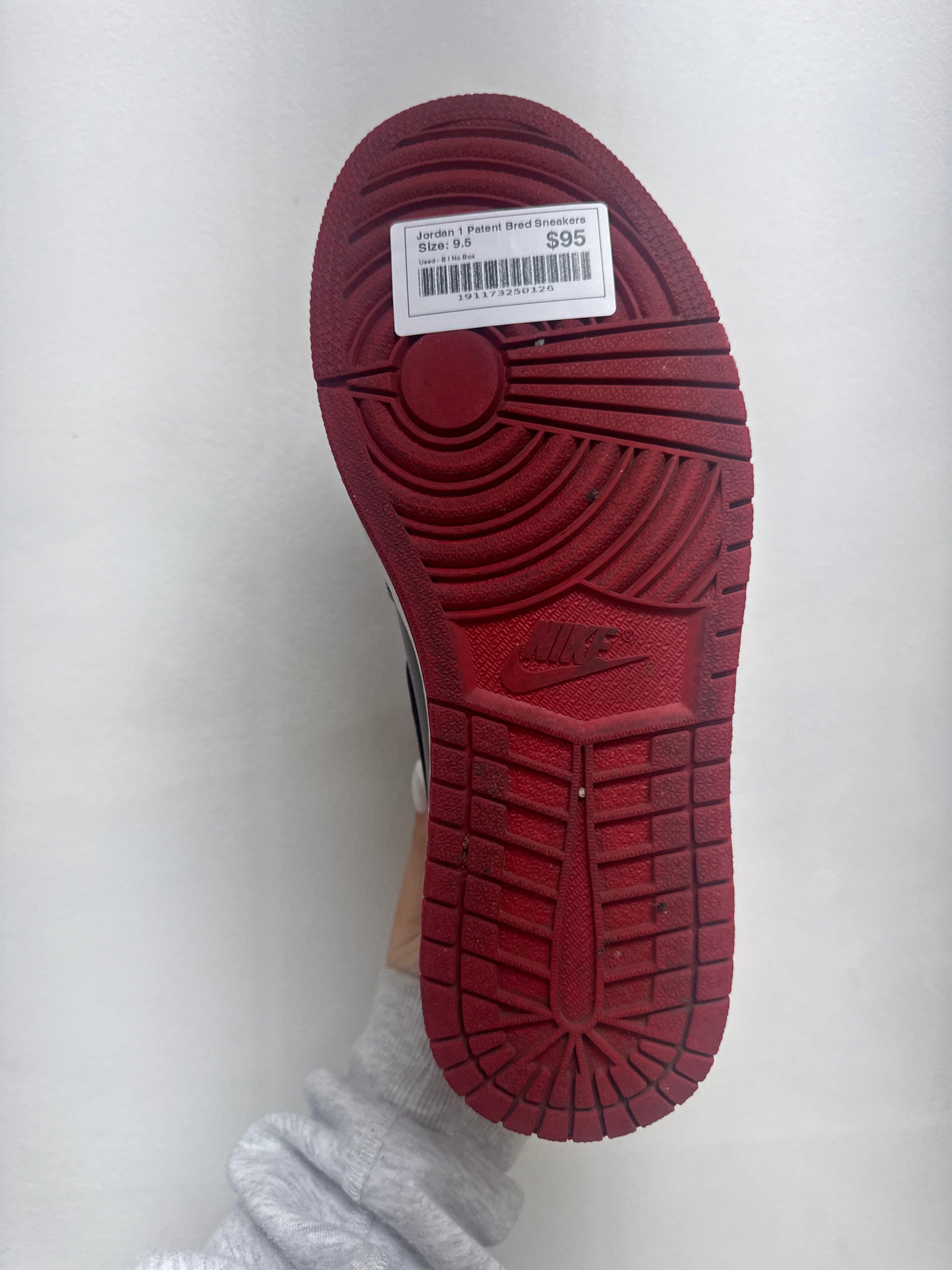 Jordan 1 Patent Bred Sneakers