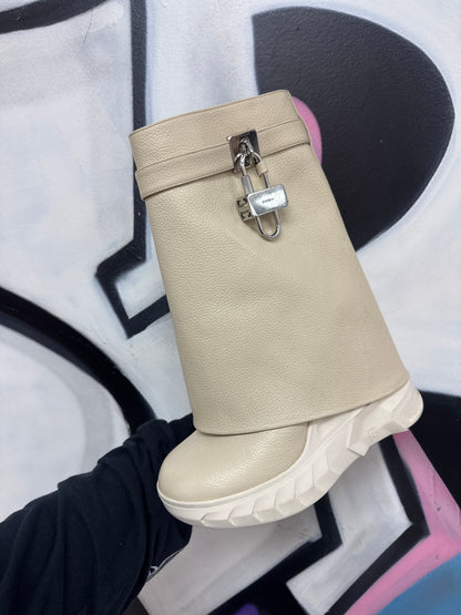 Givenchy Cream Shark Boots