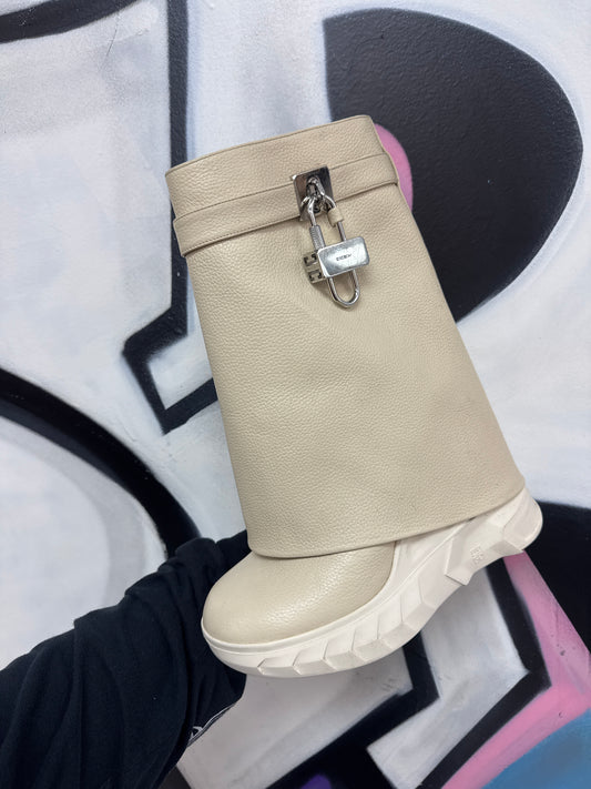 Givenchy Cream Shark Boots