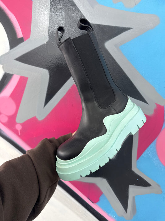 Bottega Black Mint Boots (EU 36) Used No Box