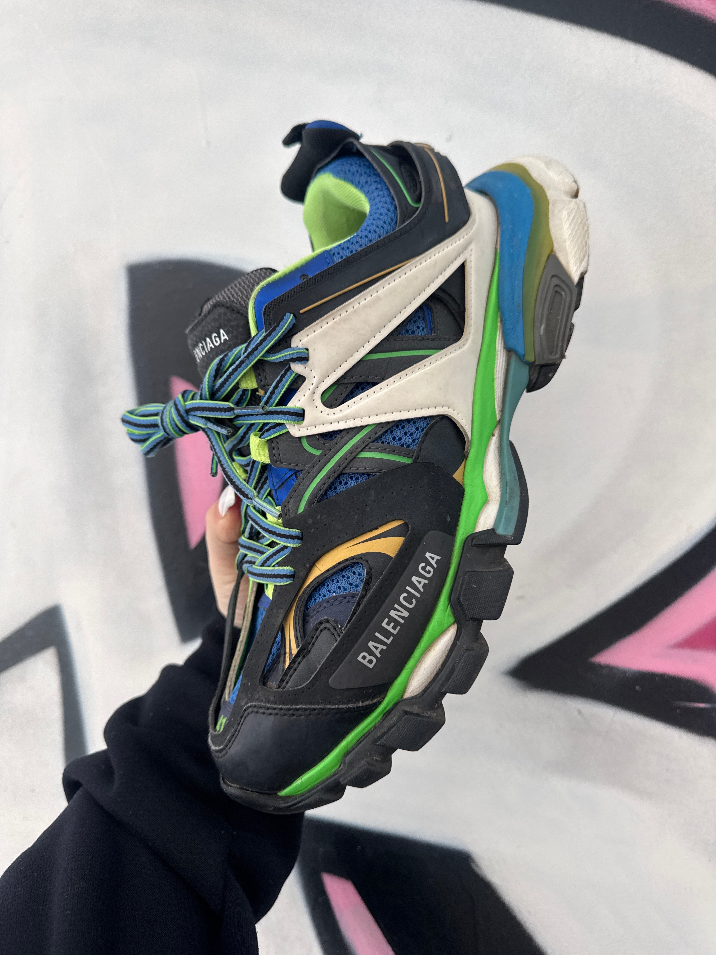 Balenciaga Track 2 Black Blue Green Sneakers