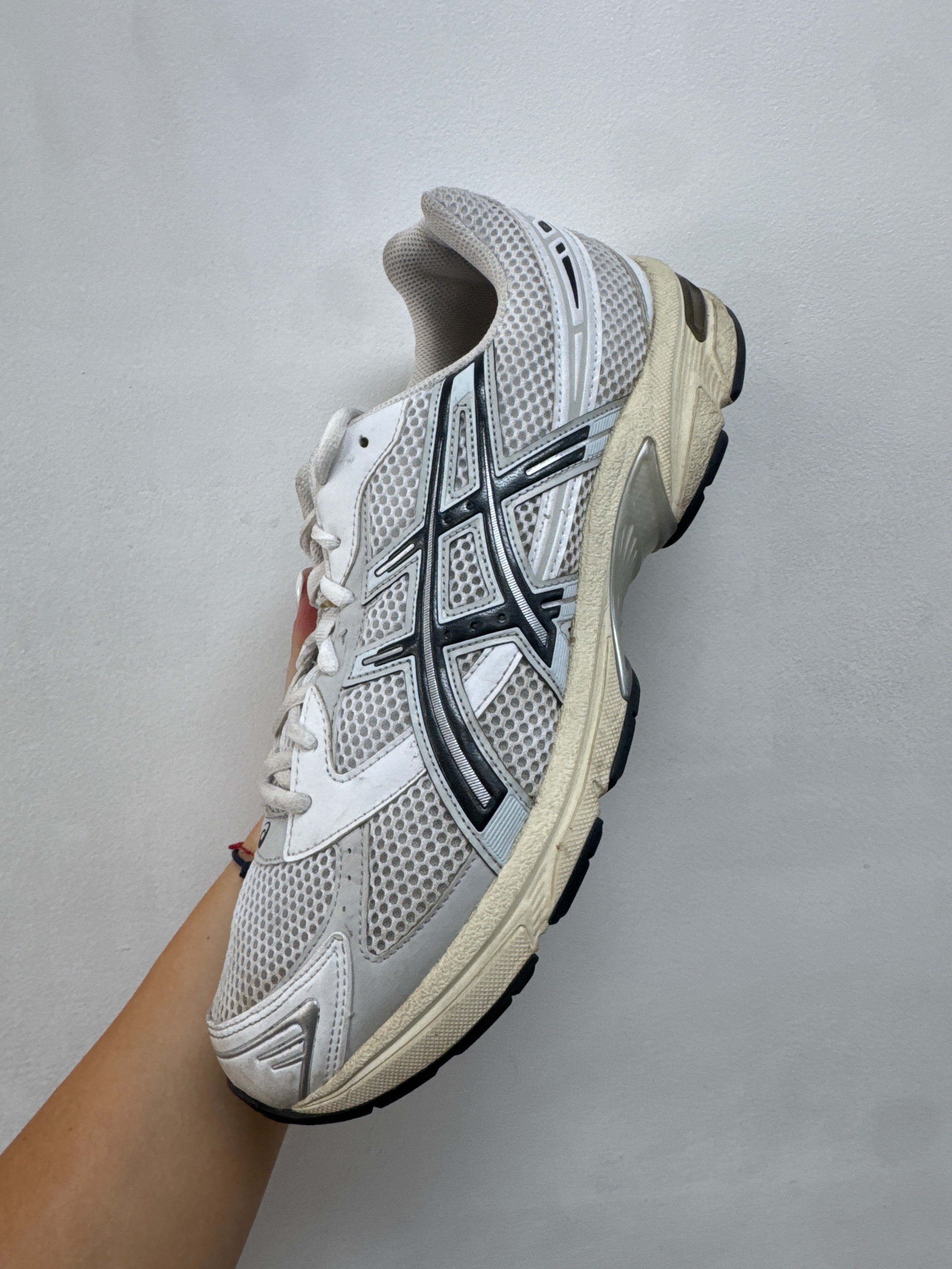 ASICS Cream Black Gel-1130 Sneakers