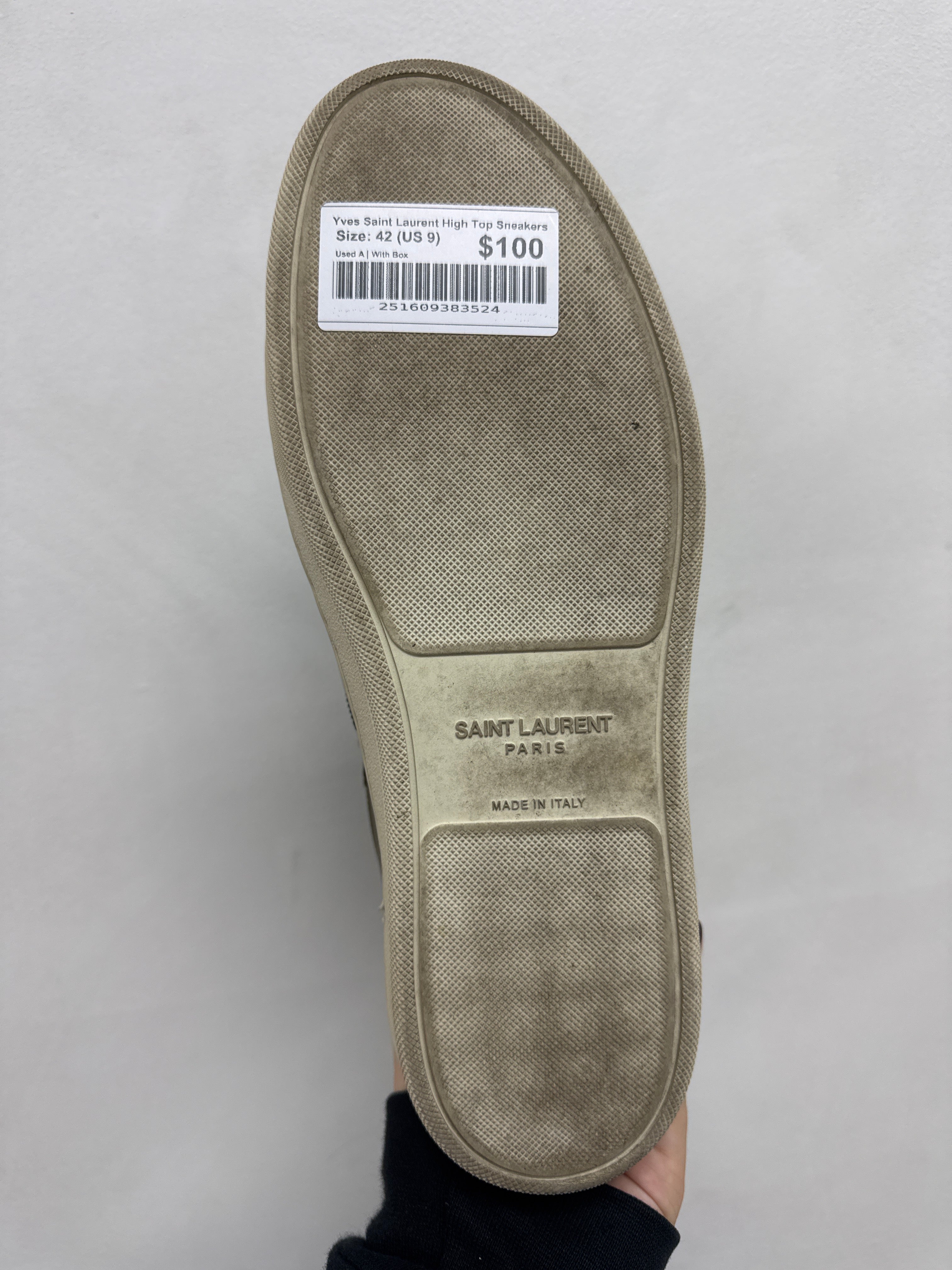 Yves Saint Laurent High Top Sneakers