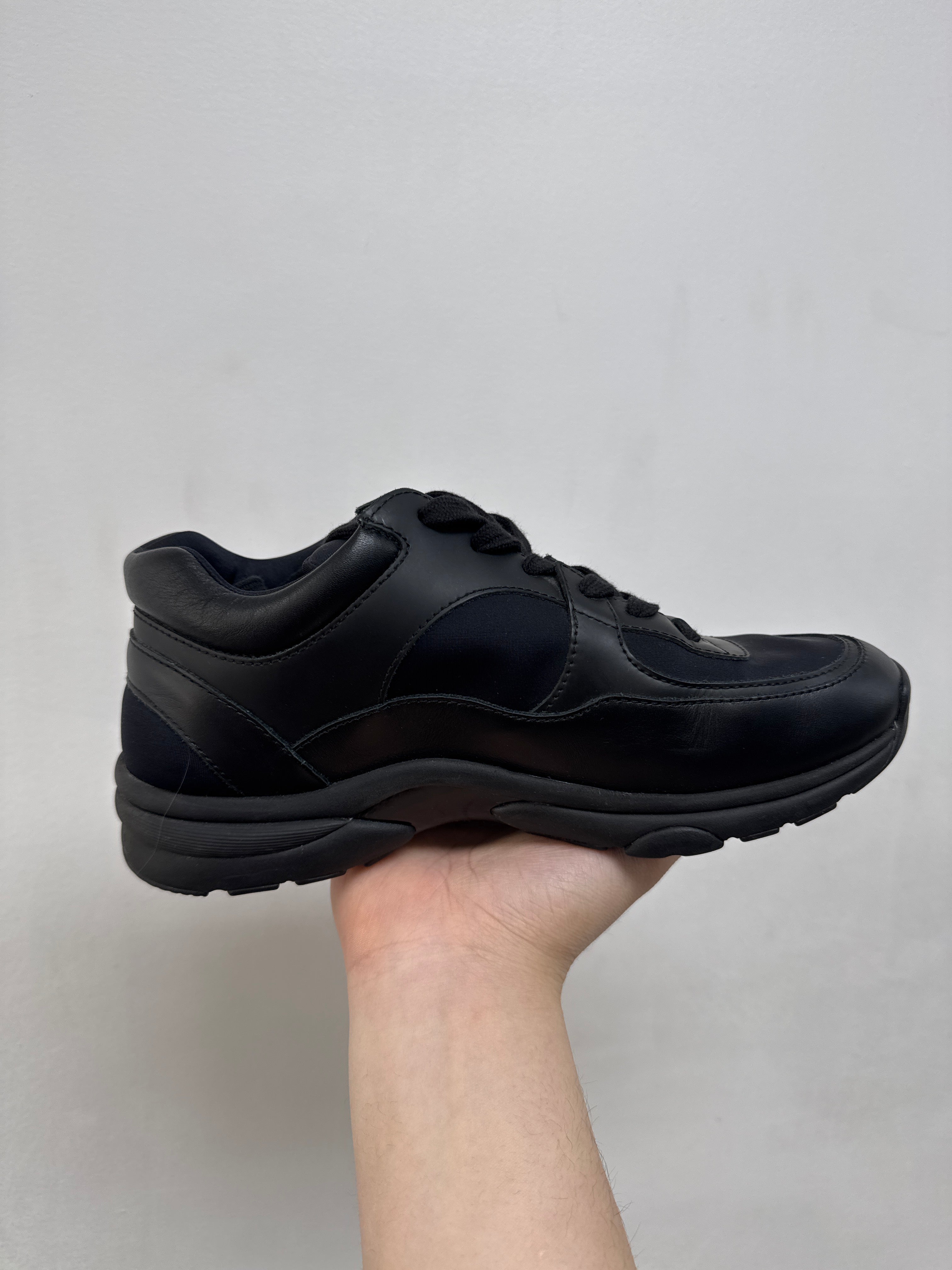 Chanel Black Uniform Sneakers