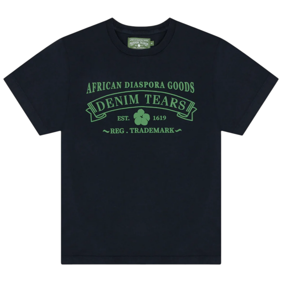 Denim Tears 'ADG' Navy/Green Tee