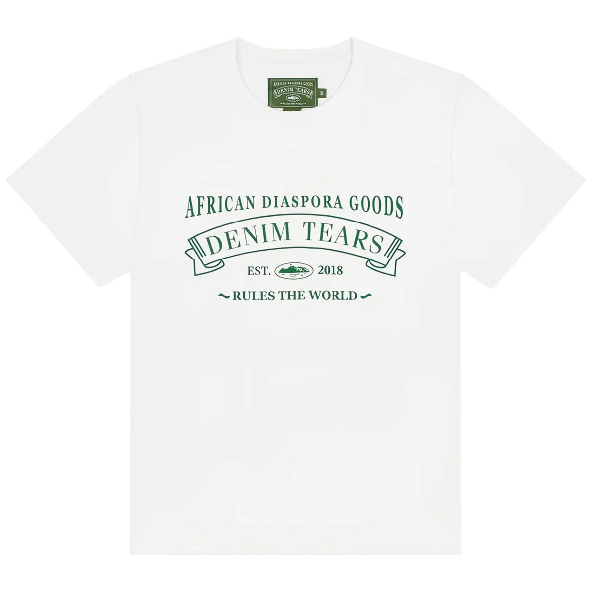Denim Tears 'ADG' White/Green Tee