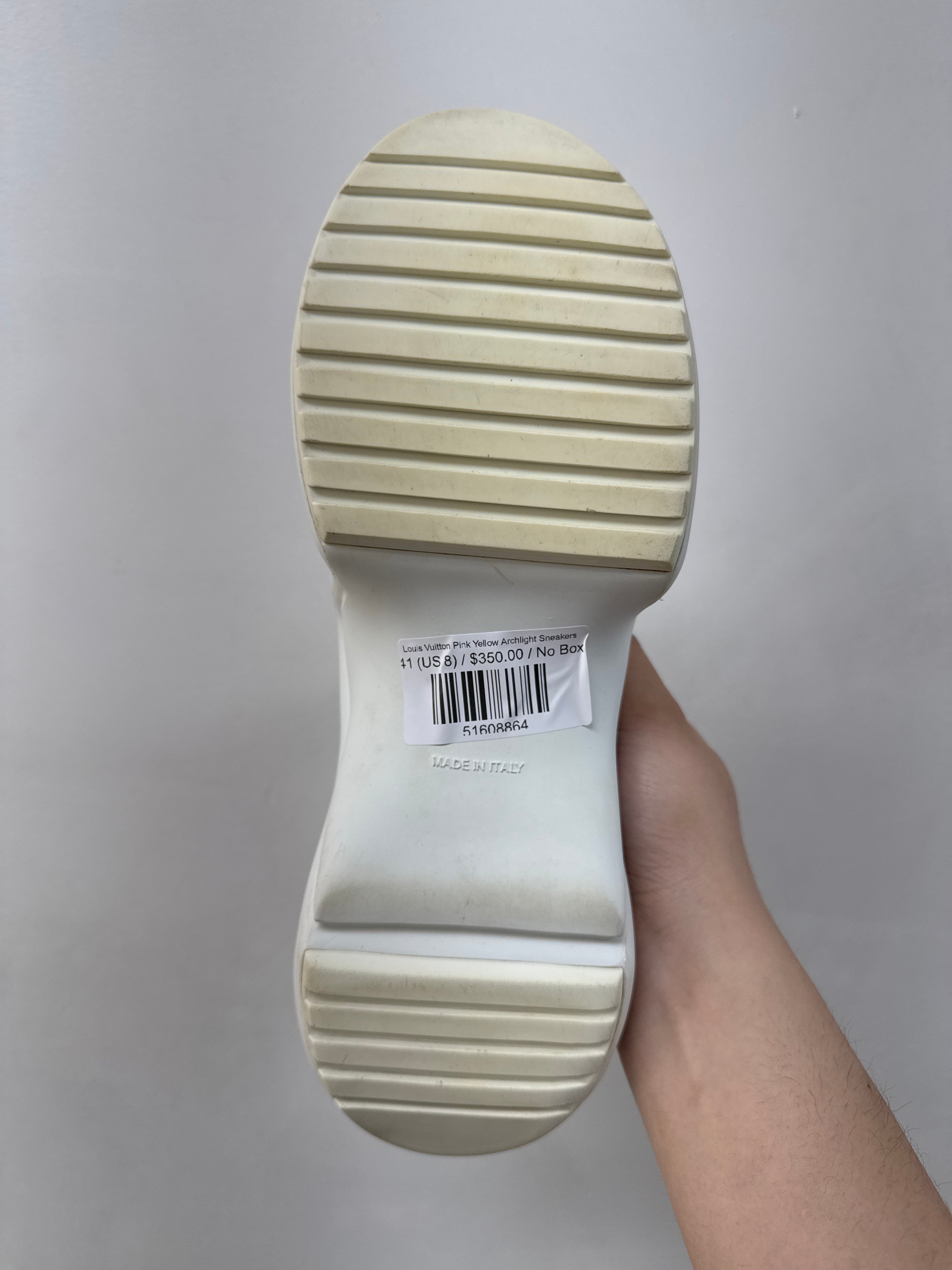 Louis Vuitton Pink Yellow Archlight Sneakers