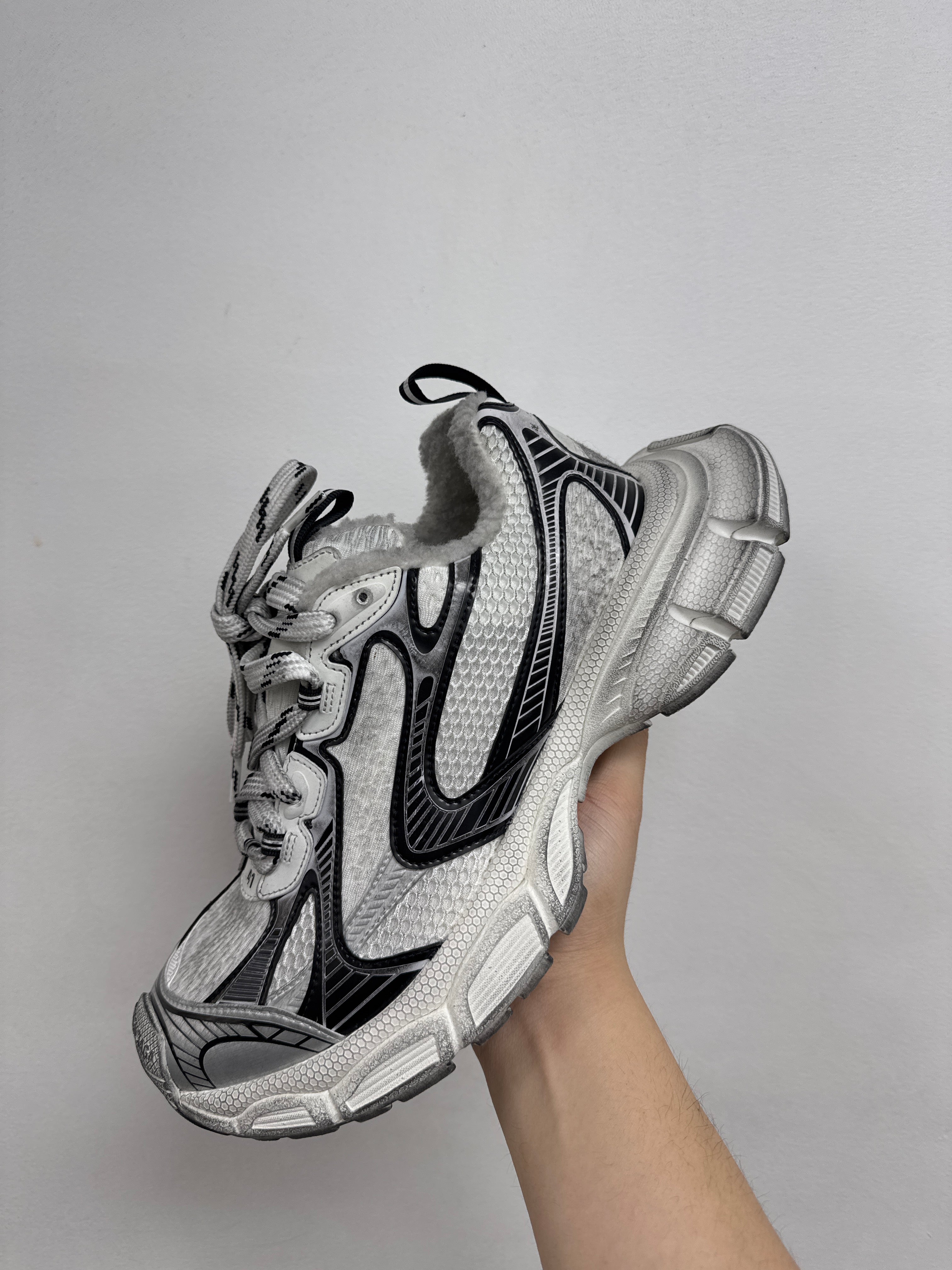 Balenciaga White Black 3XL Sneakers