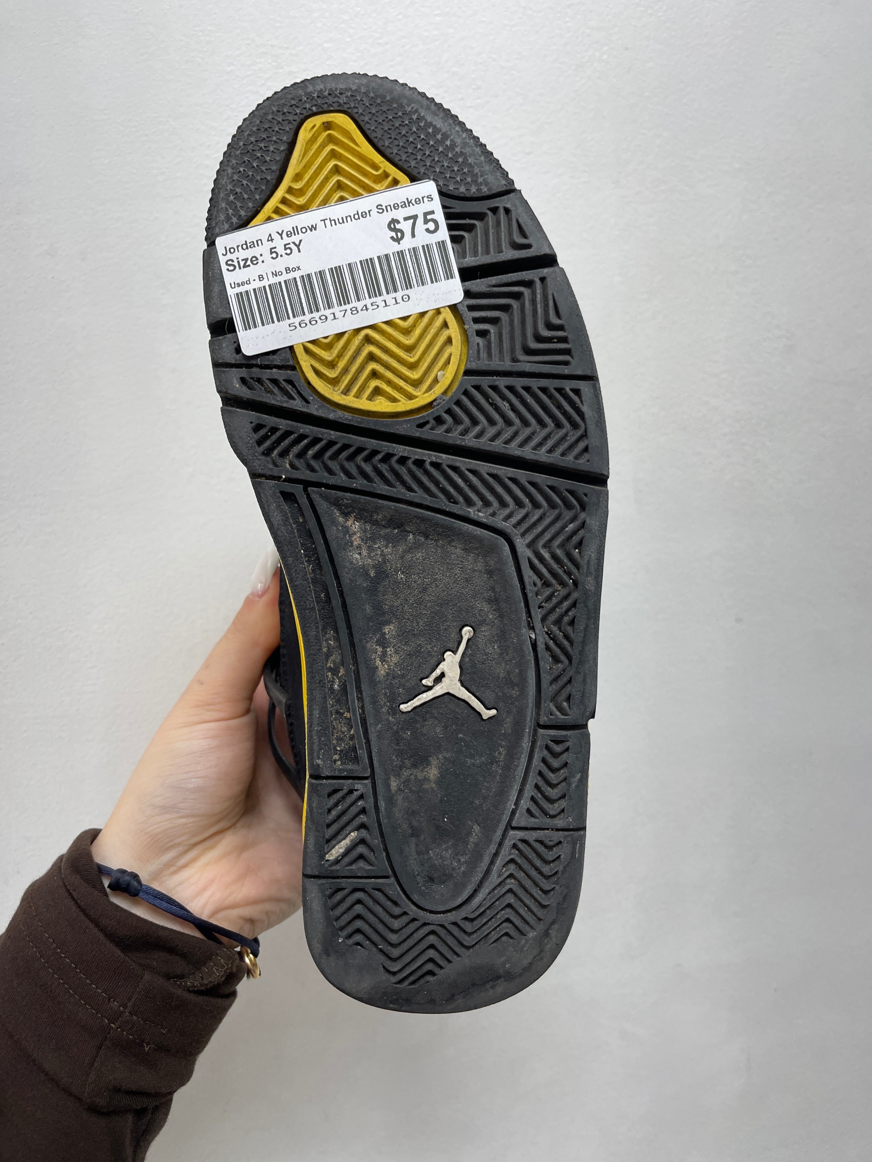 Jordan 4 Yellow Thunder Sneakers