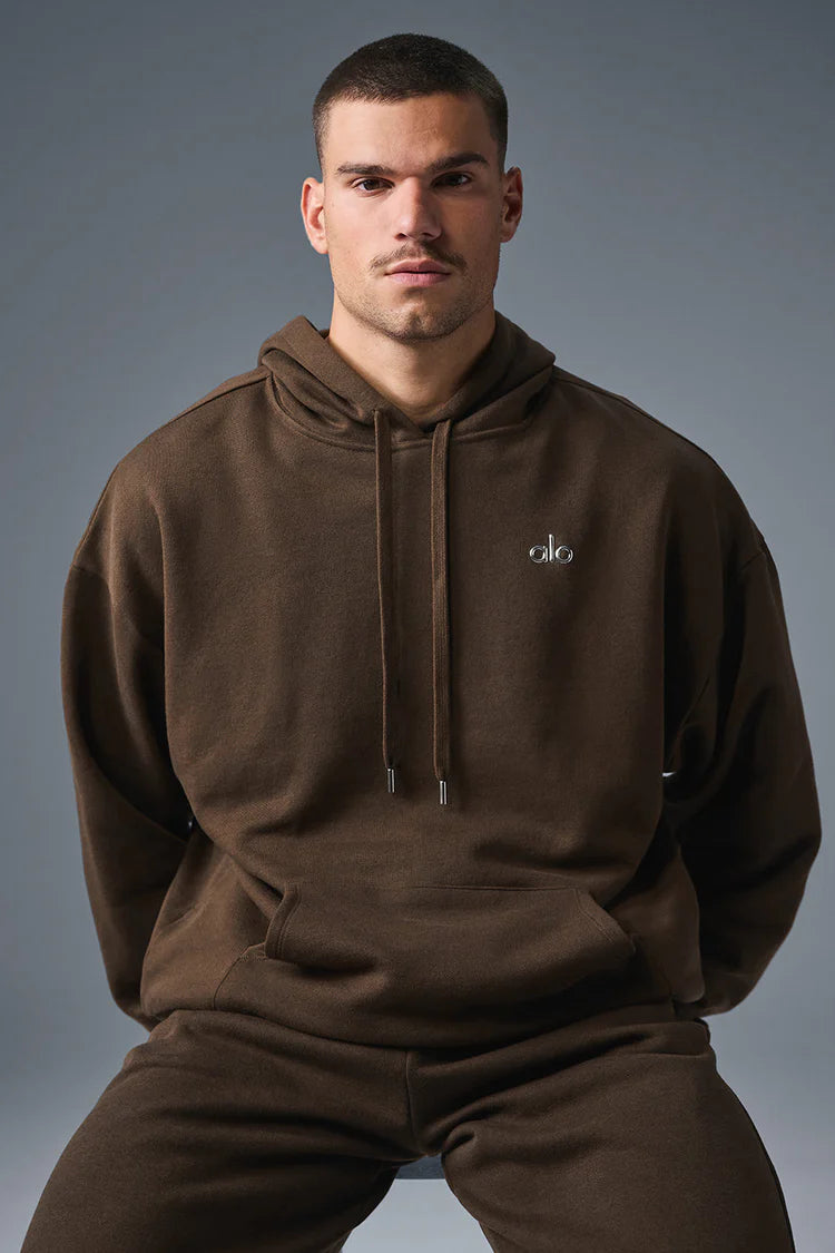 ALO 'Accolade' Espresso Pullover Hoodie