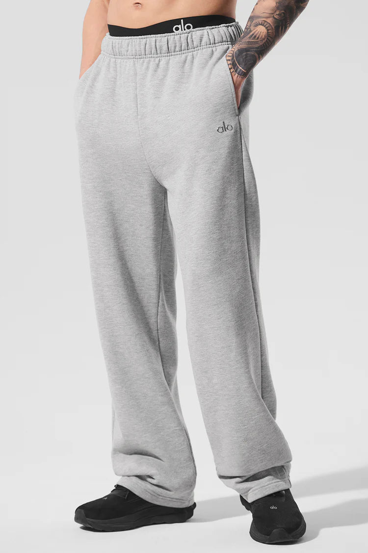 ALO 'Accolade' Grey Straight Sweatpants