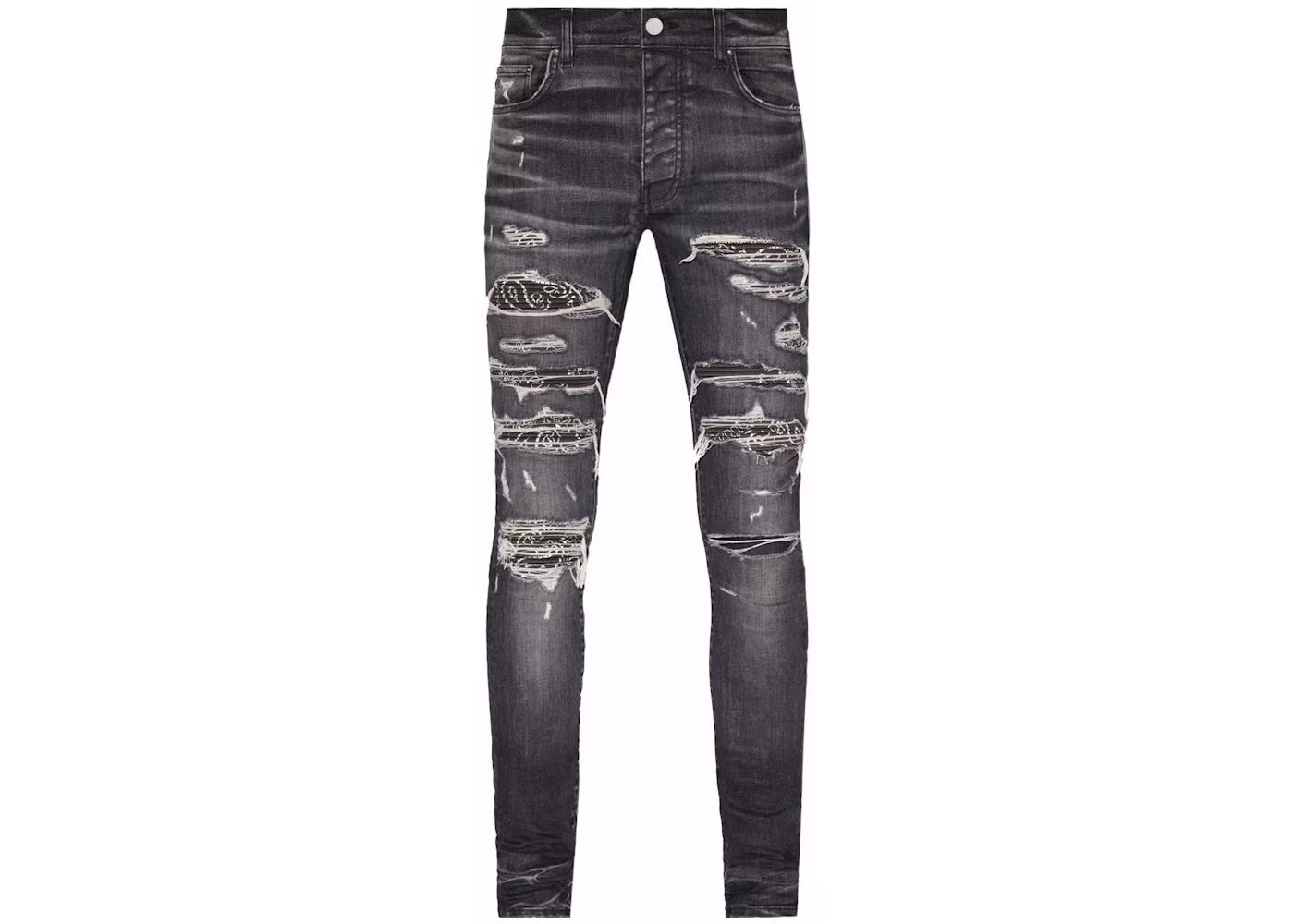 Amiri Thrasher "Grey Bandana" Black Jeans