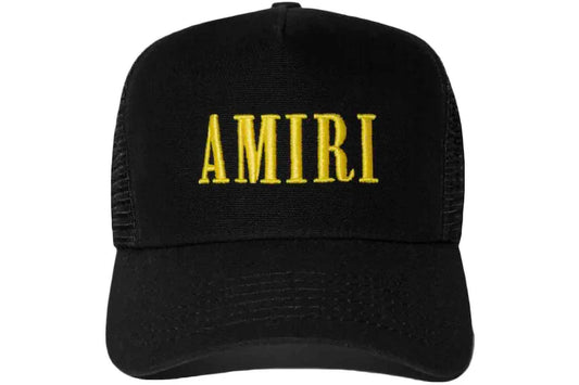 Amiri Core Logo Trucker Black Yellow