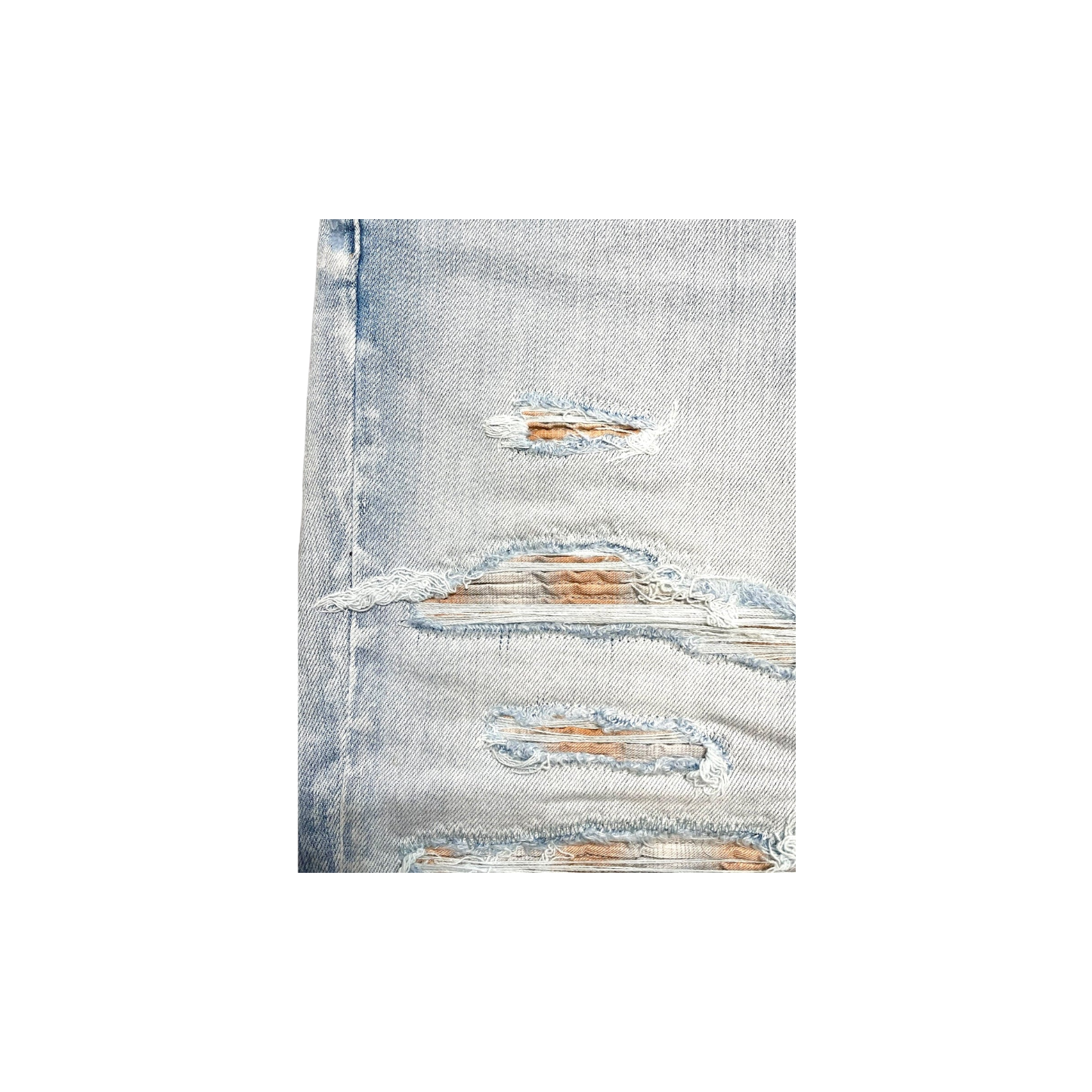 Amiri 'Thrasher Plaid' Indigo Jeans