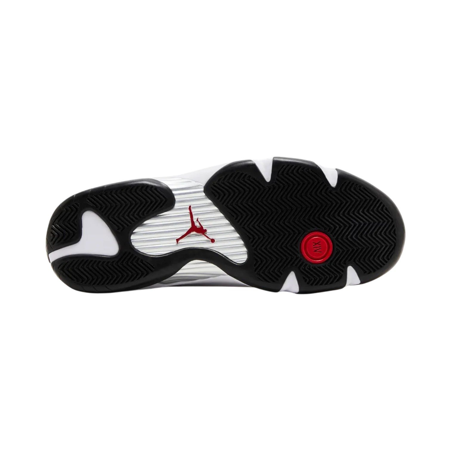 Jordan 14 'Black Toe' White & Black Sneakers