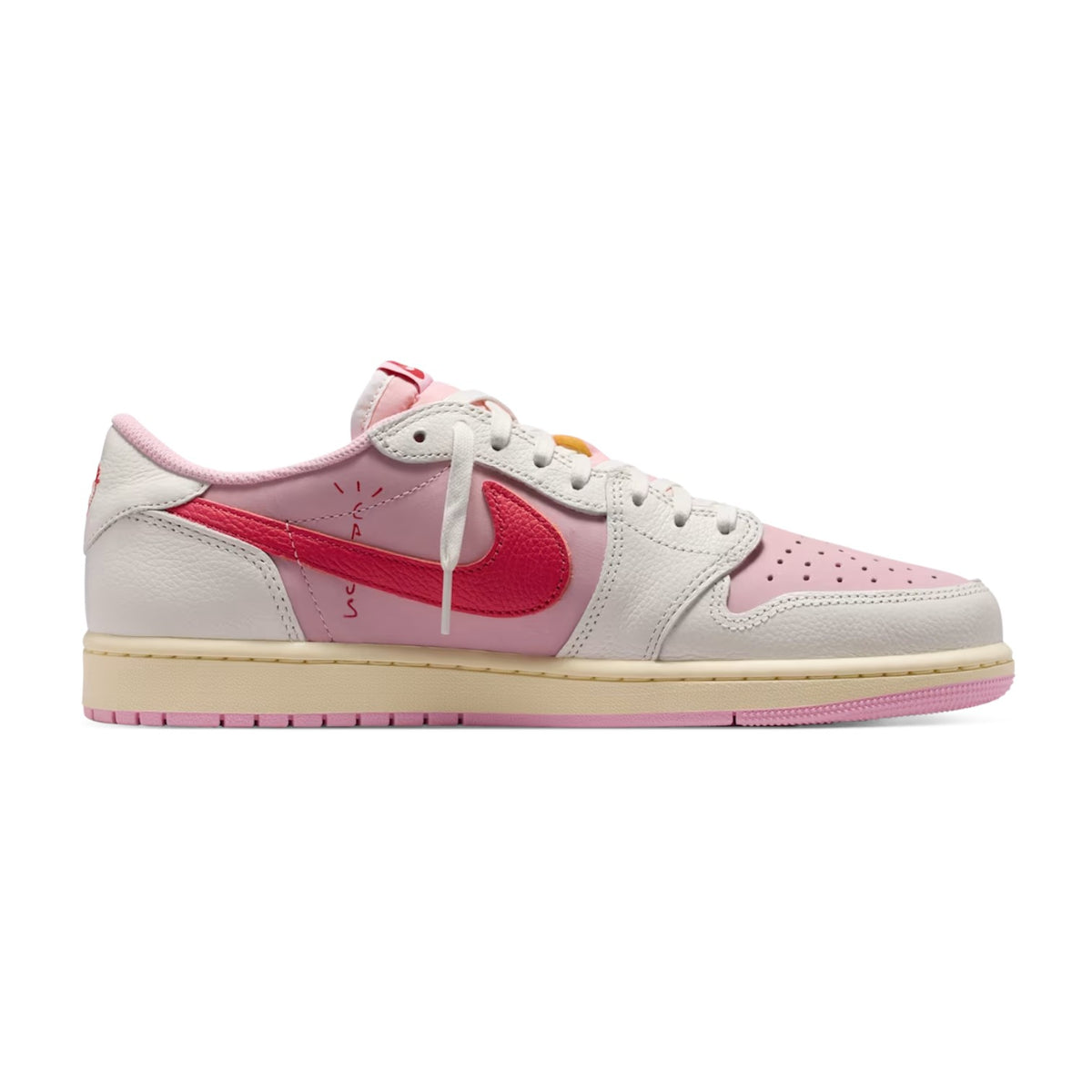 Air Jordan x Travis Scott Jordan 1 Low 'Shy Pink' Sneakers