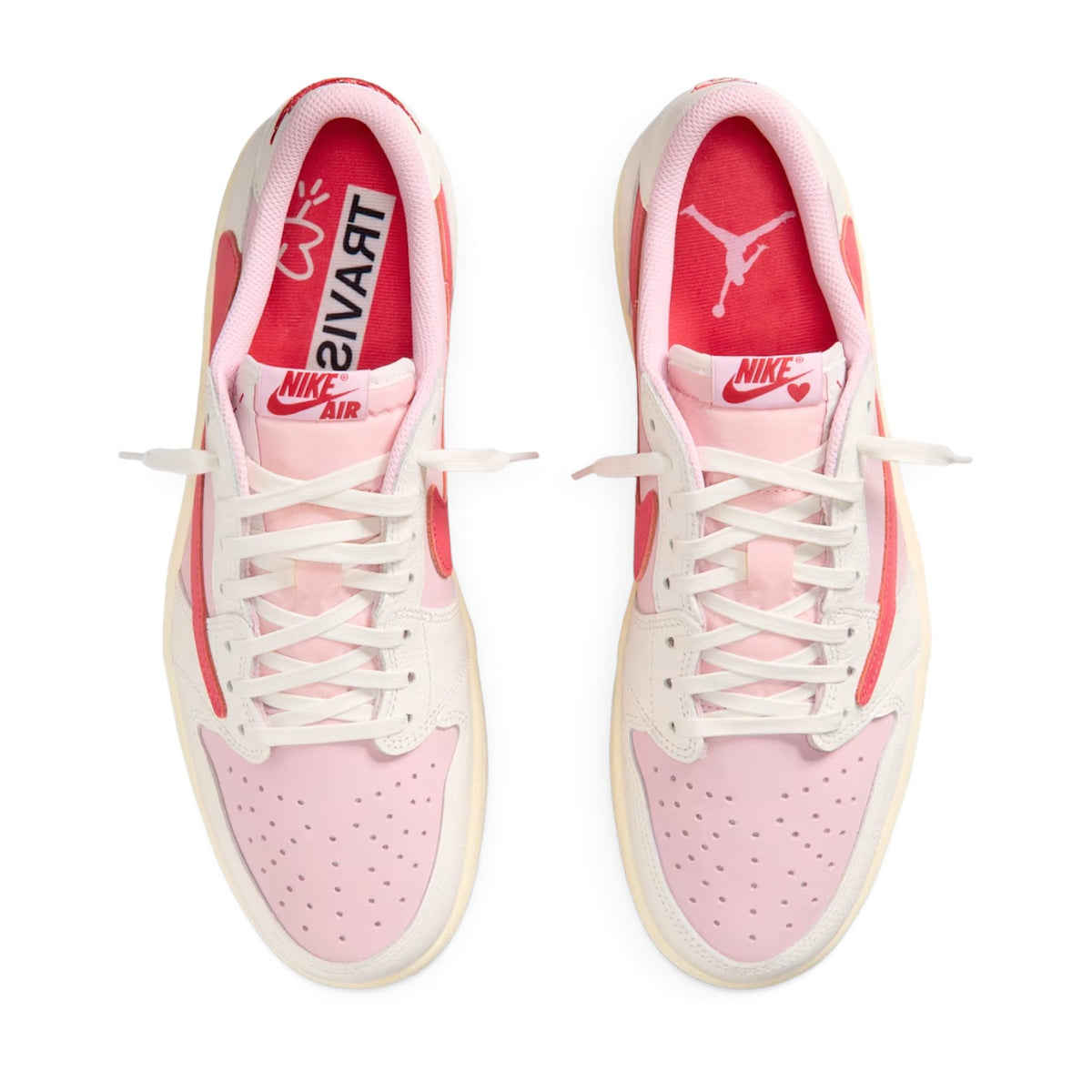 Air Jordan x Travis Scott Jordan 1 Low 'Shy Pink' Sneakers