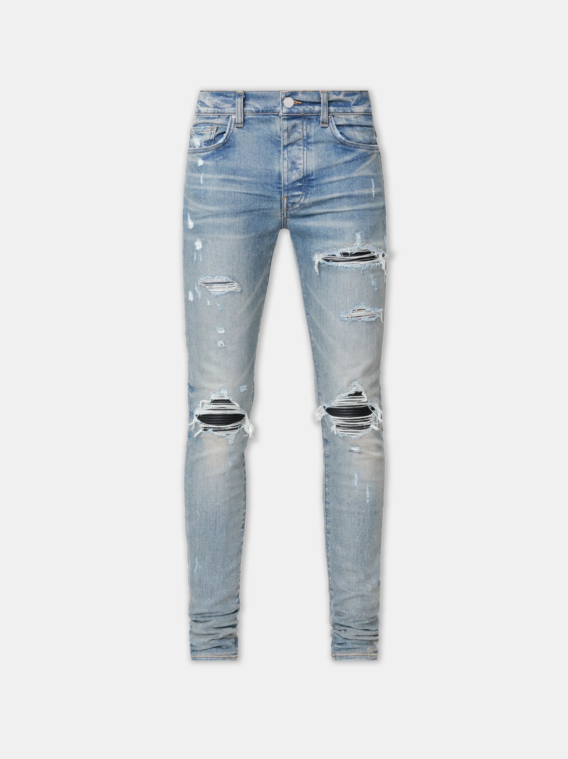 Amiri Jeans 'MX1' Light Wash Indigo Patch