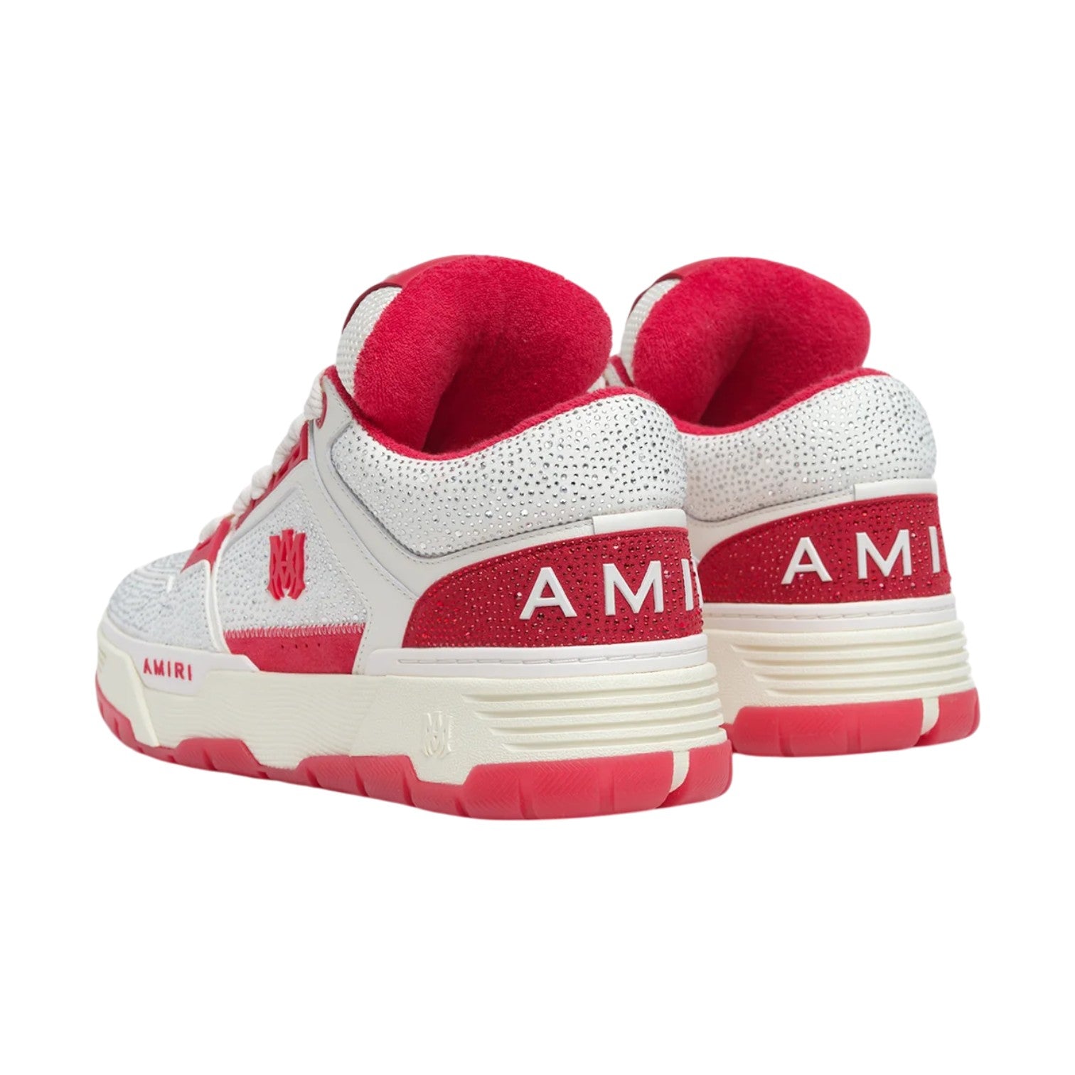 Amiri 'Crystal MA-1' White & Red Sneakers