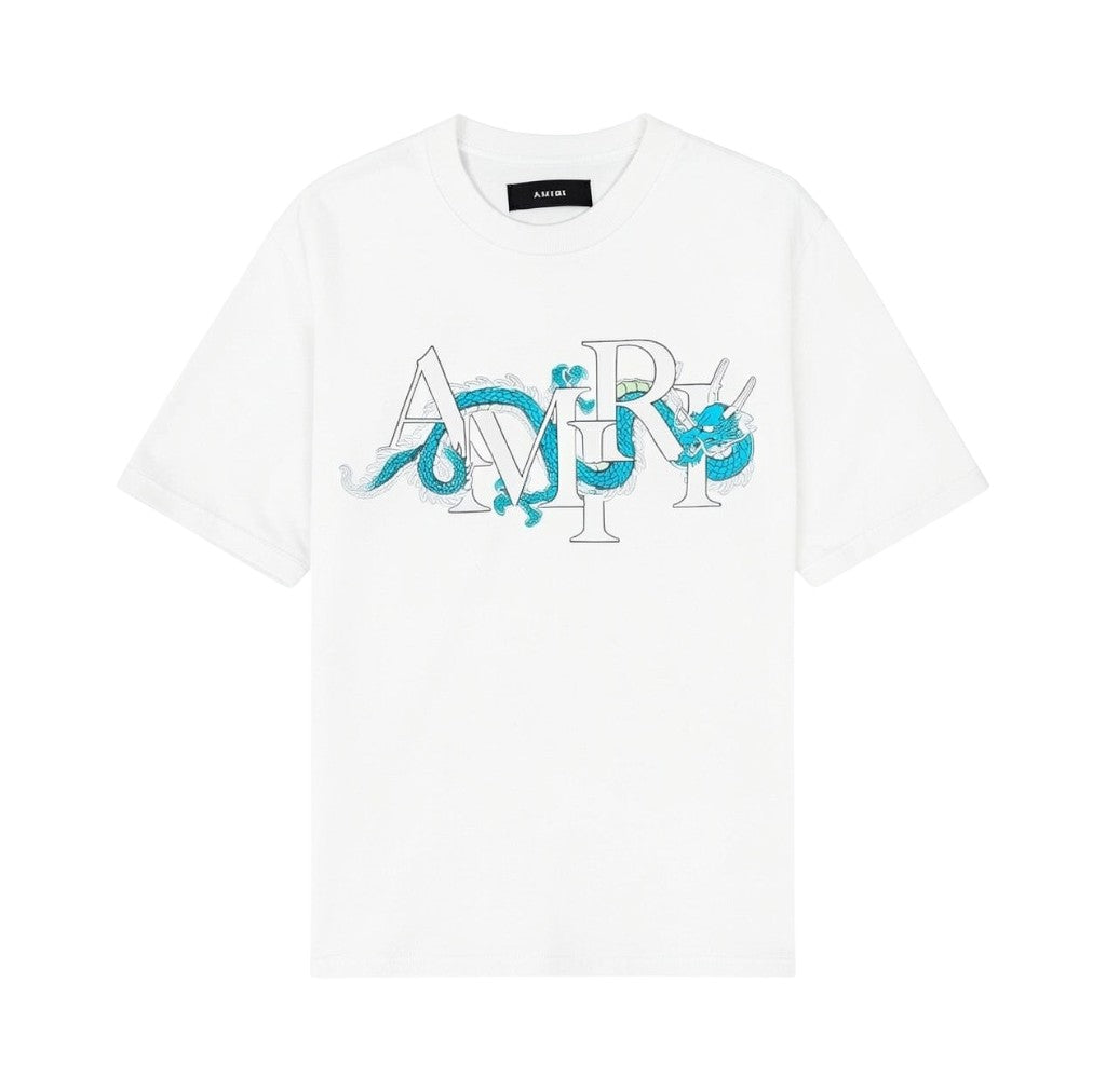 Amiri 'Dragon' White Tee