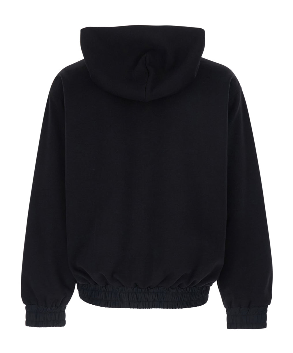 Amiri 'MA Core Logo' Black Zip Up Hoodie