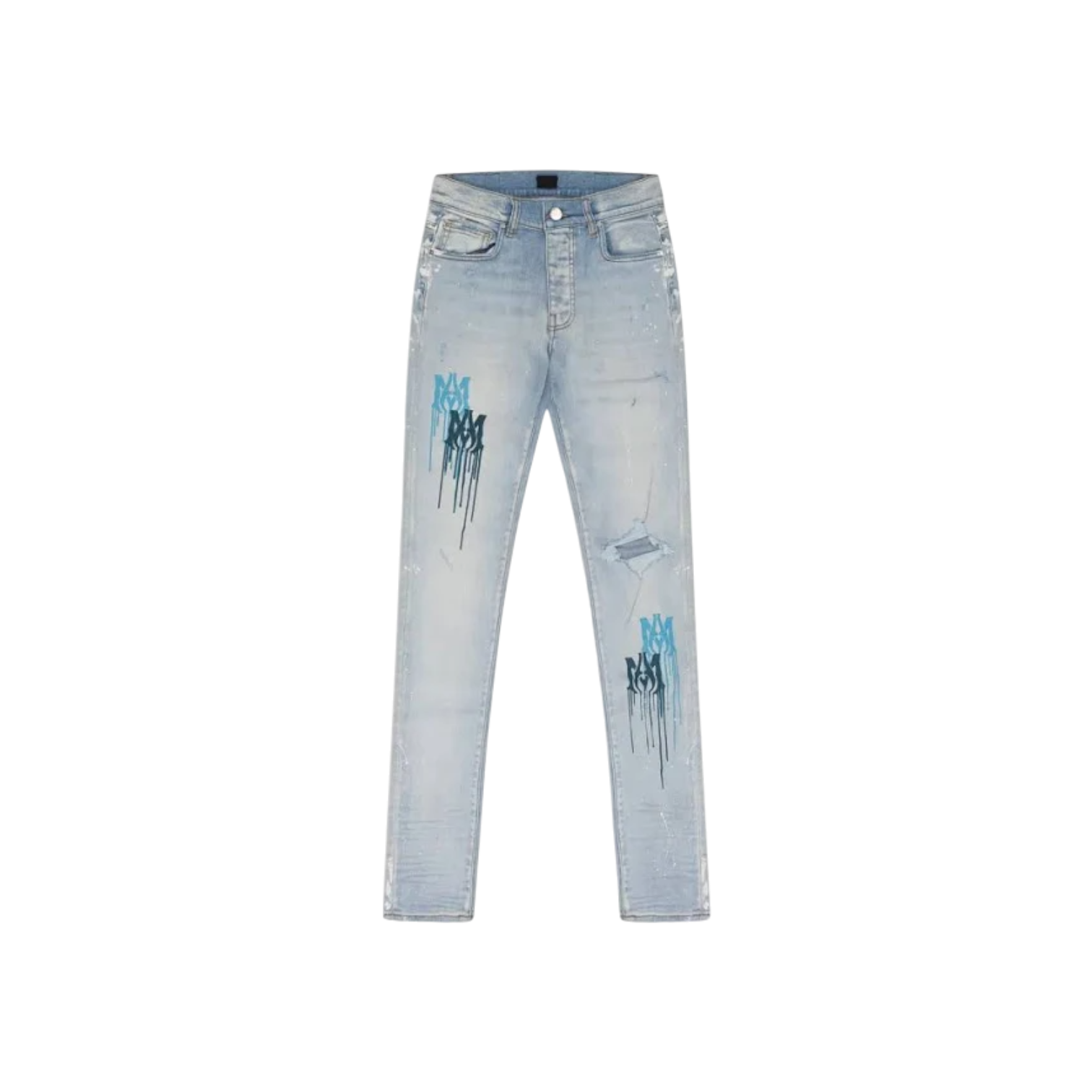 Amiri 'MA Drip' Blue Jeans