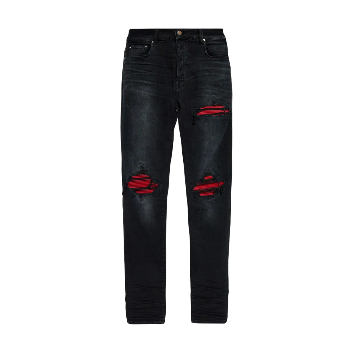 Amiri 'MX1 Red Patch' Black Jeans