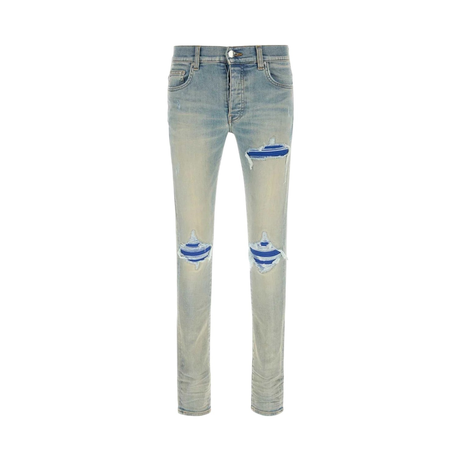 Amiri 'MX1' Blue & Blue Patch Jeans