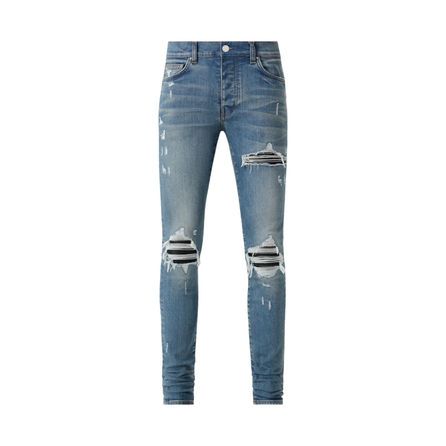 Amiri 'MX1' Indigo & Black Patch Jeans