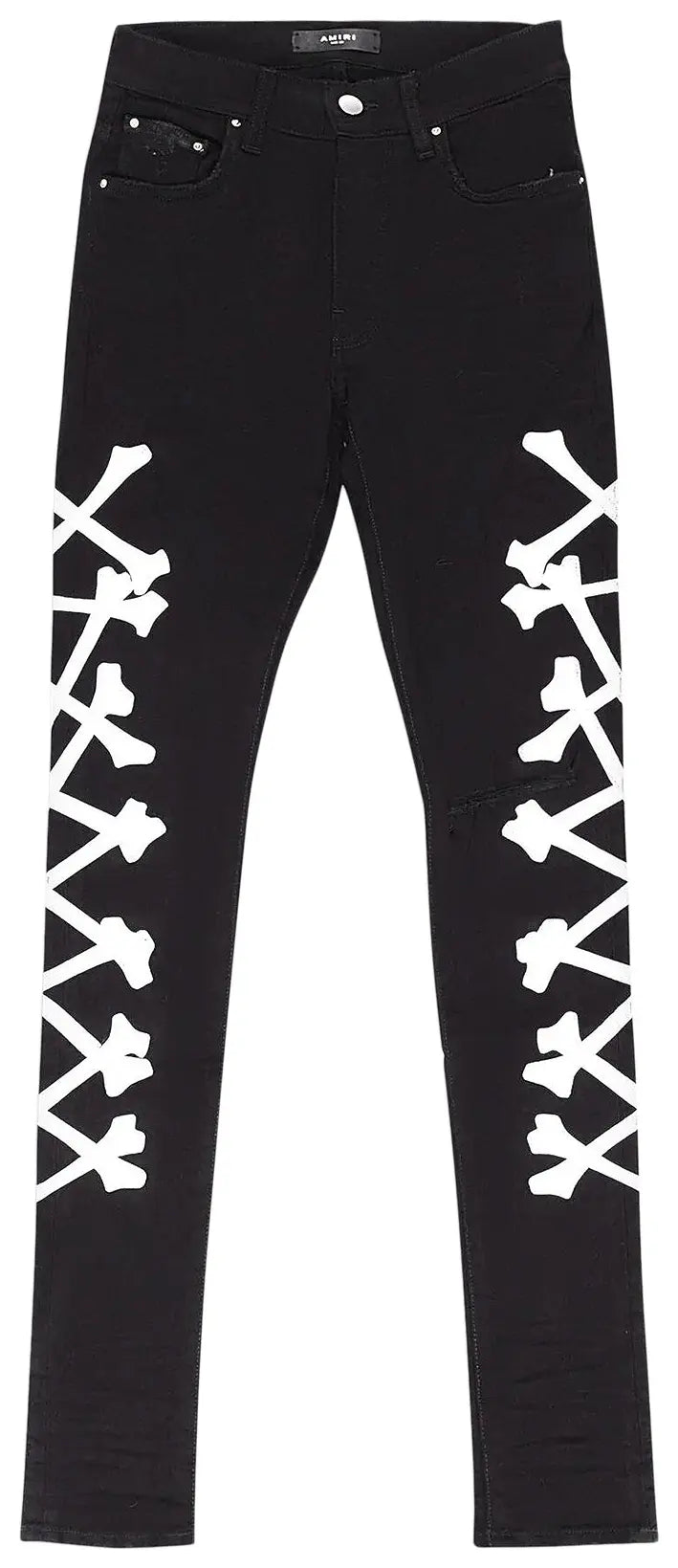 Amiri 'Silver Bones' Black Jeans