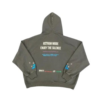 Astrum 'Silence' Vintage Black Zip Up Hoodie