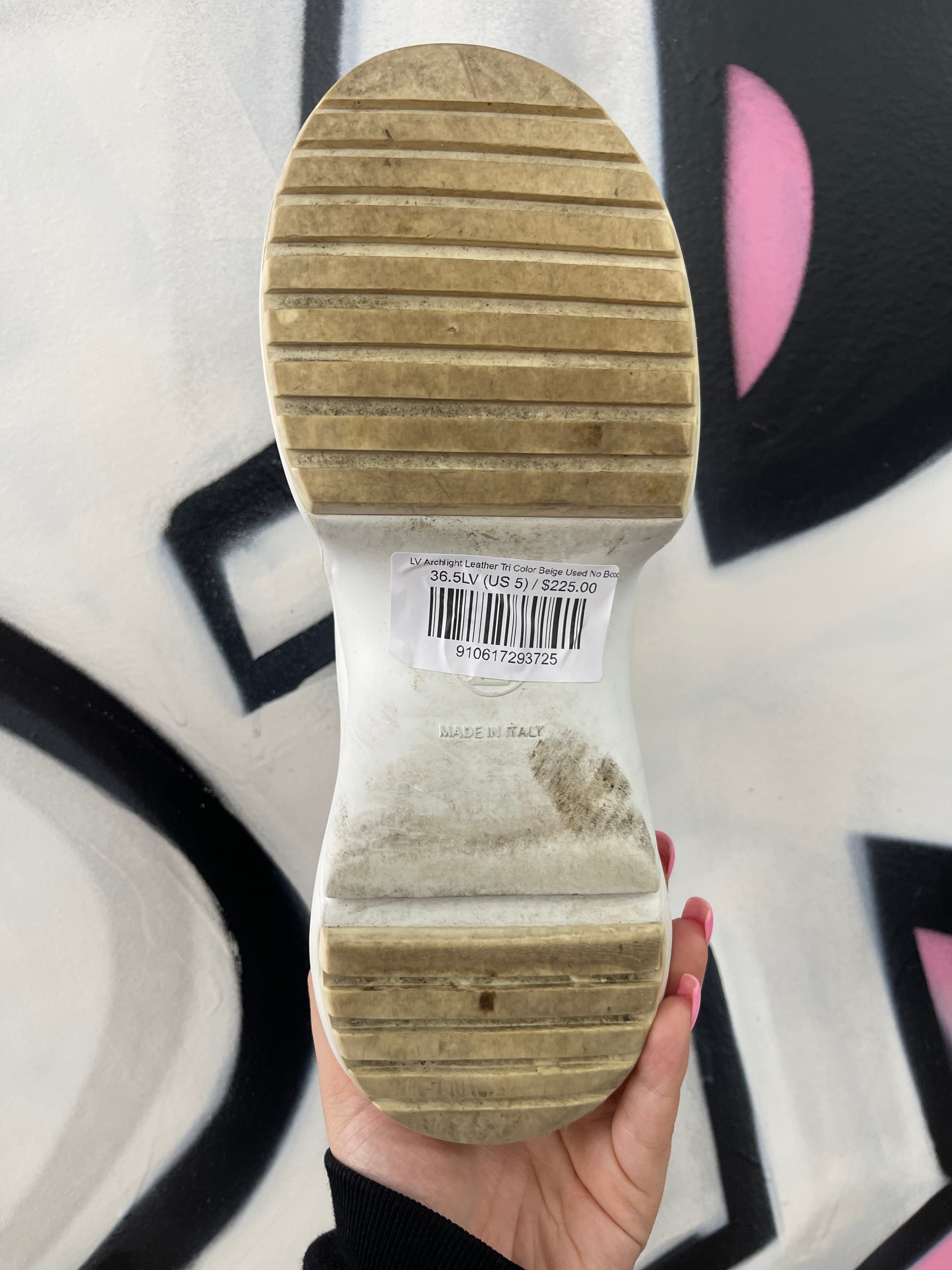 LV Archlight Leather Tri Color Beige Used No Box