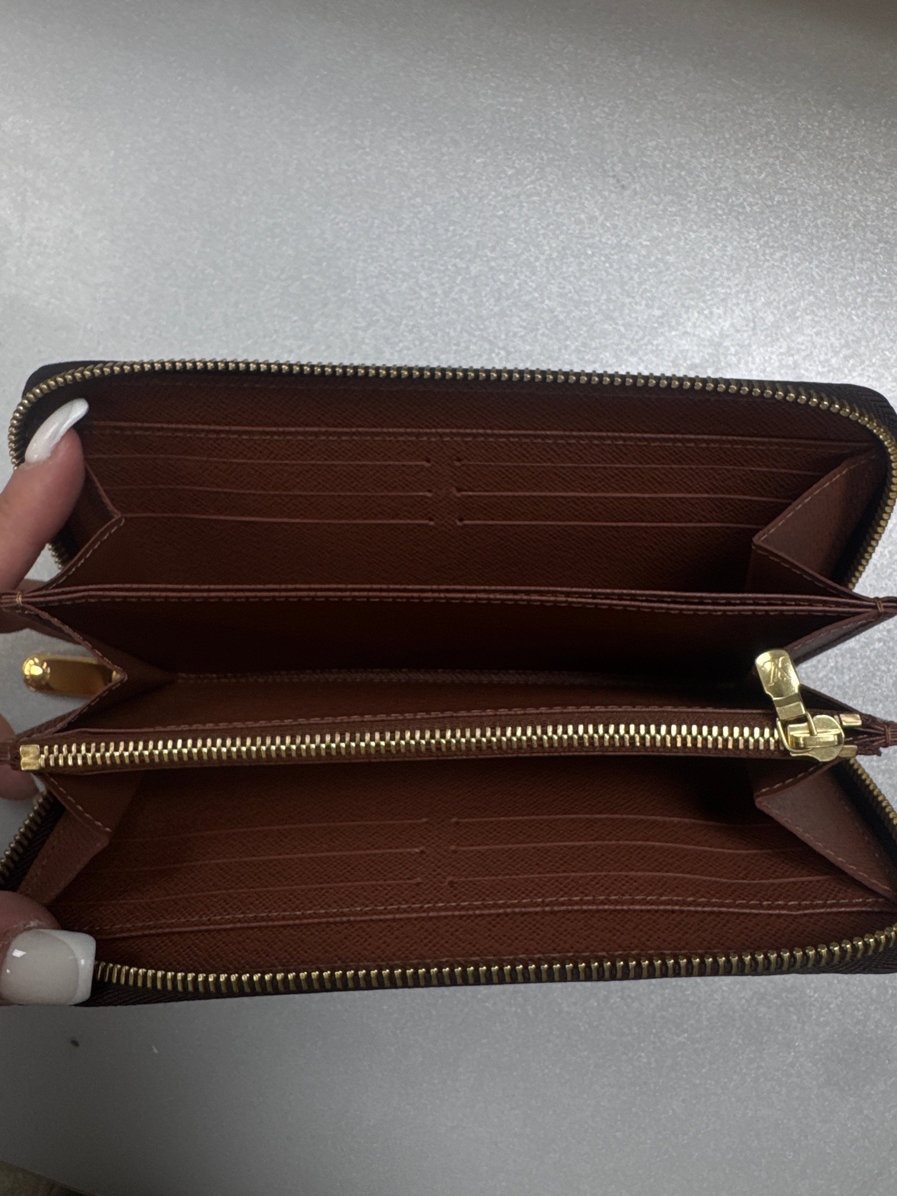 Louis Vuitton Brown Monogram Zippy Wallet