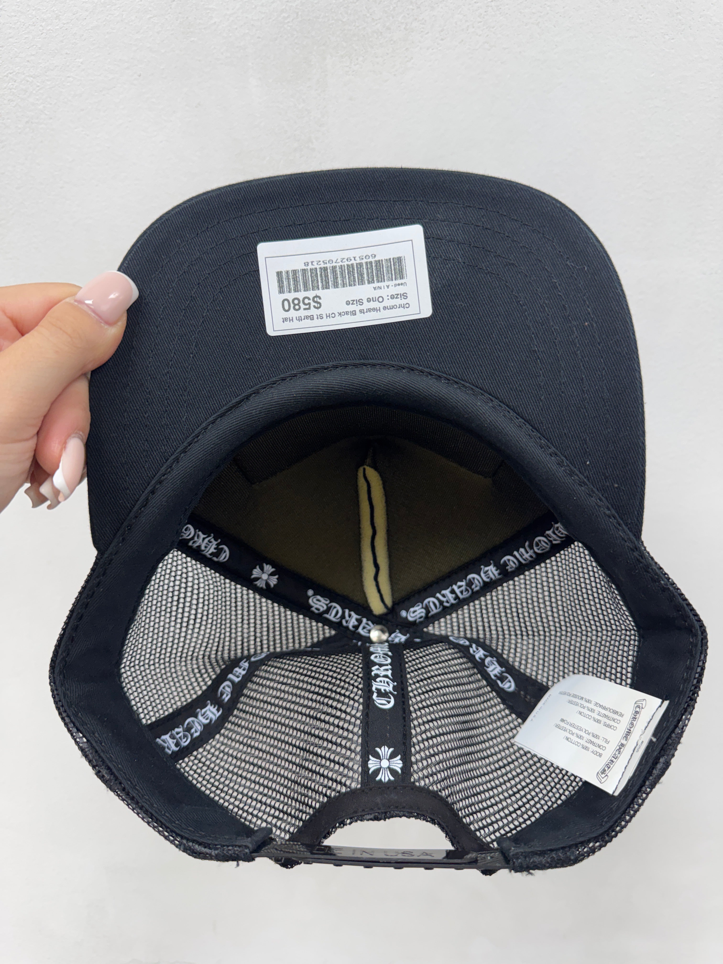 Chrome Hearts Black CH St Barth Hat