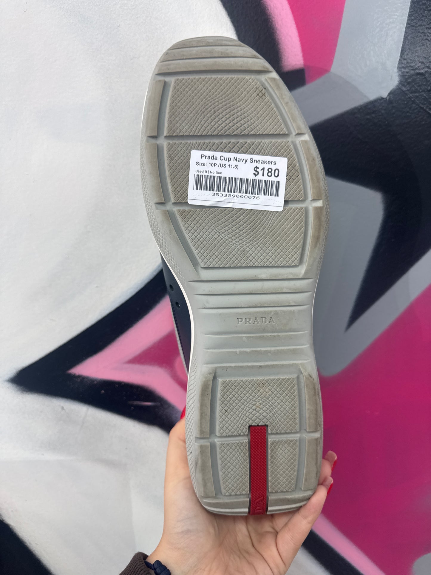 Prada Cup Navy Sneakers