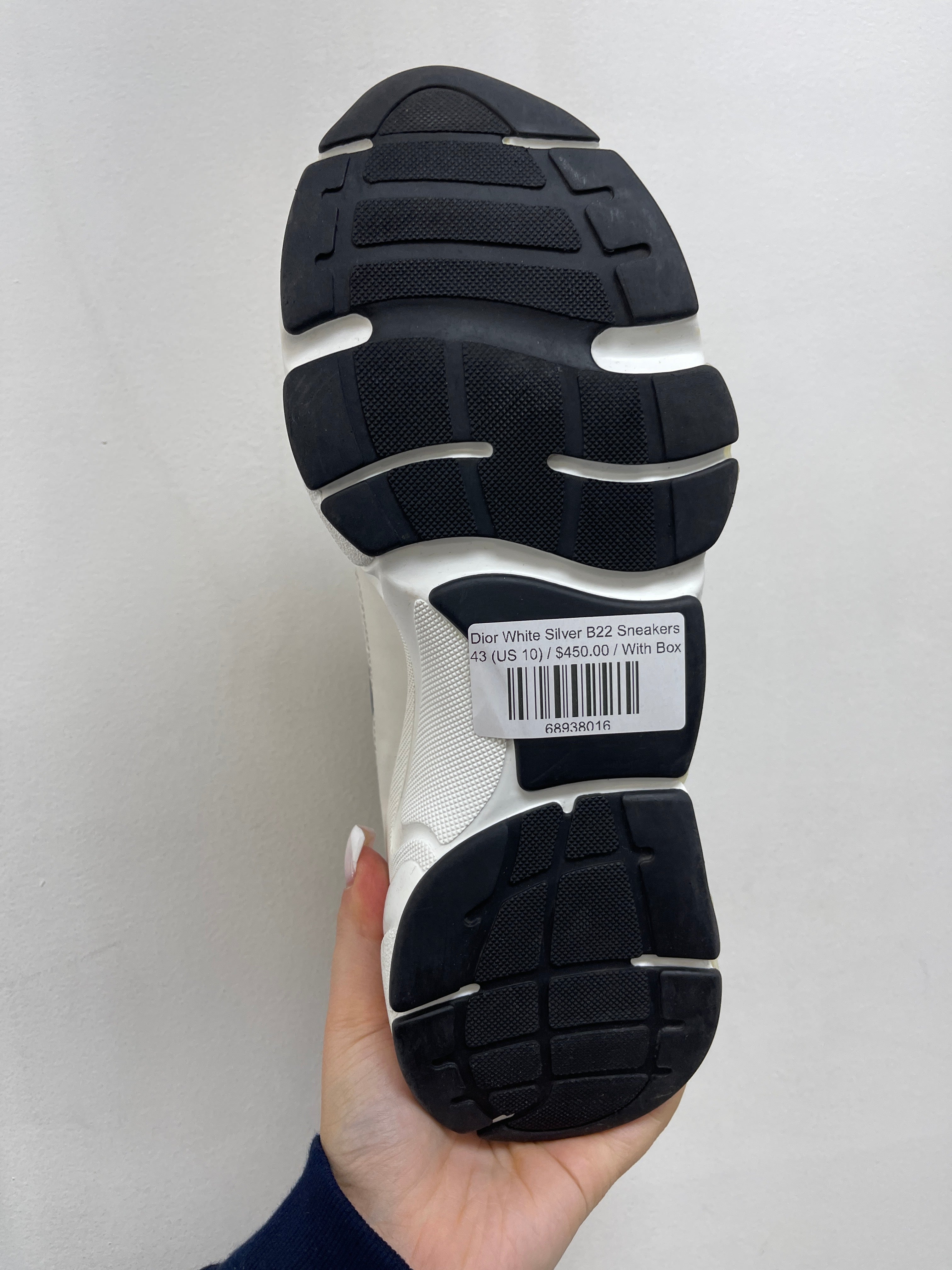 Dior White Silver B22 Sneakers