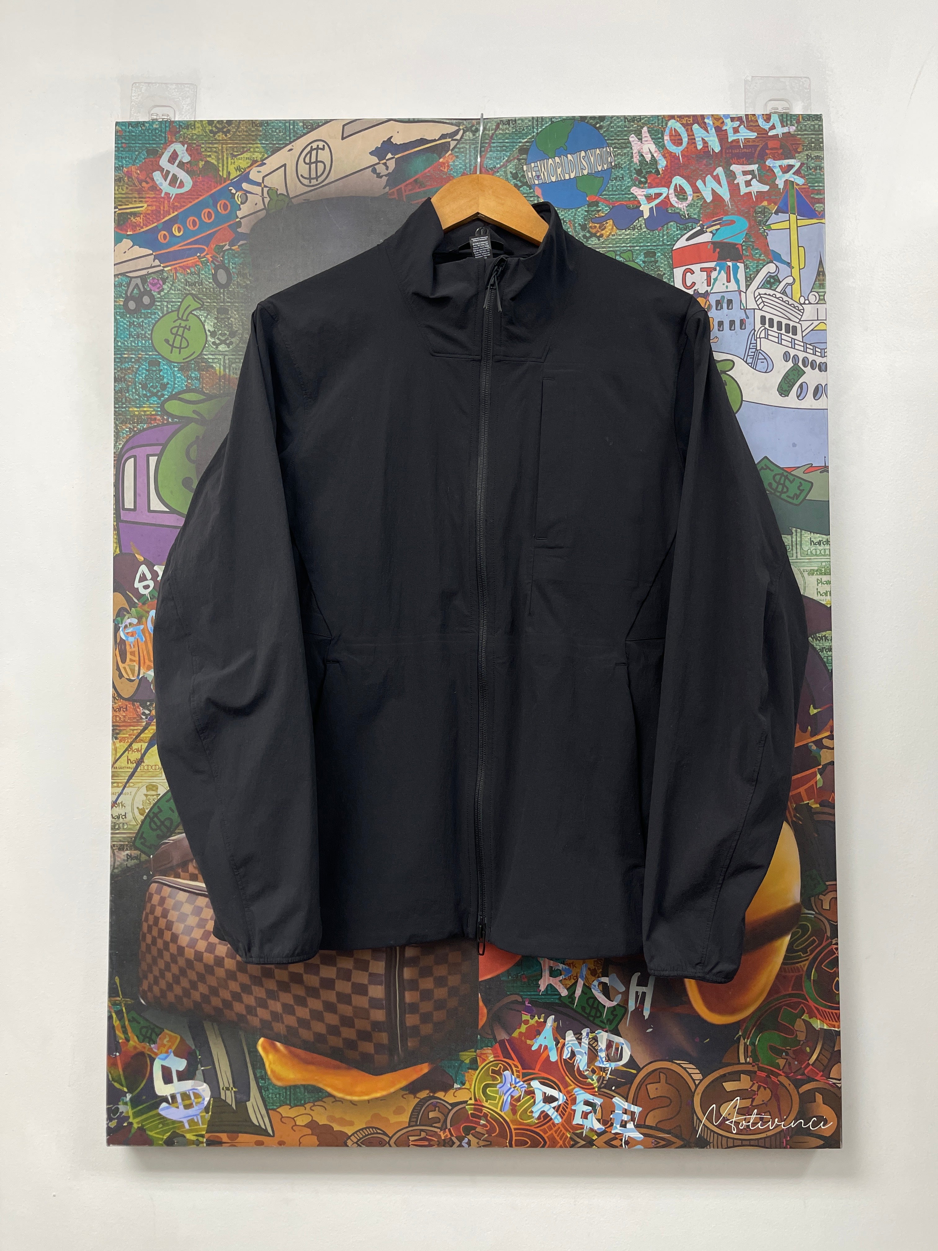 Lululemon Black Windbreaker Track Jacket