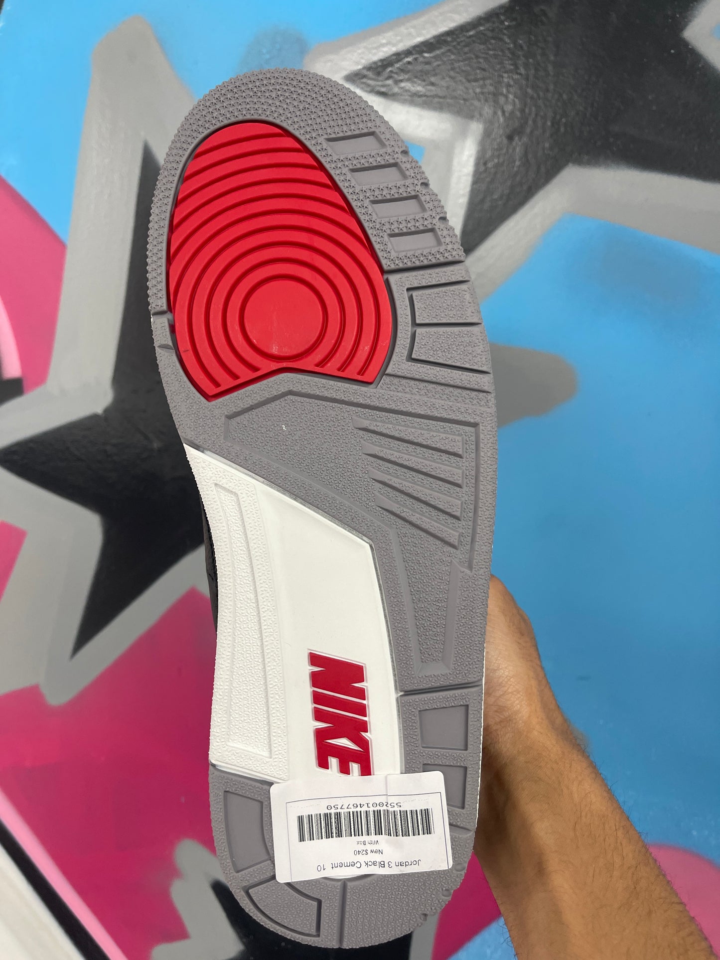 Jordan 3 Black Cement  New With Box