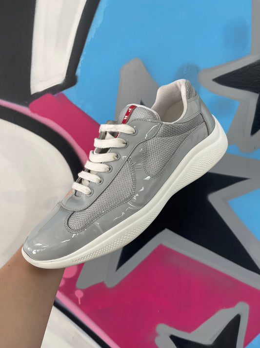 Prada Cups Low Grey White (P10) Used No Box