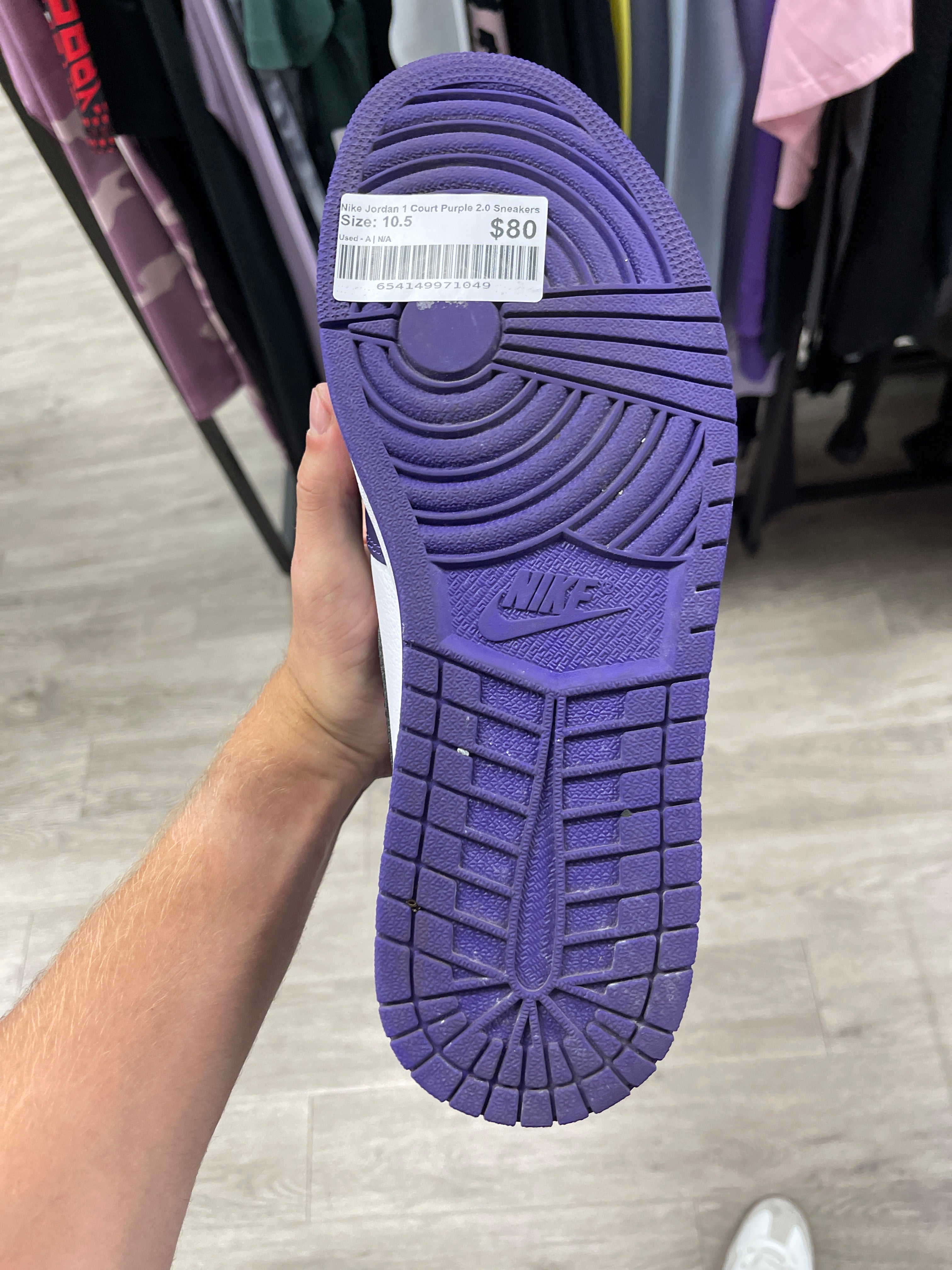 Nike Jordan 1 Court Purple 2.0 Sneakers