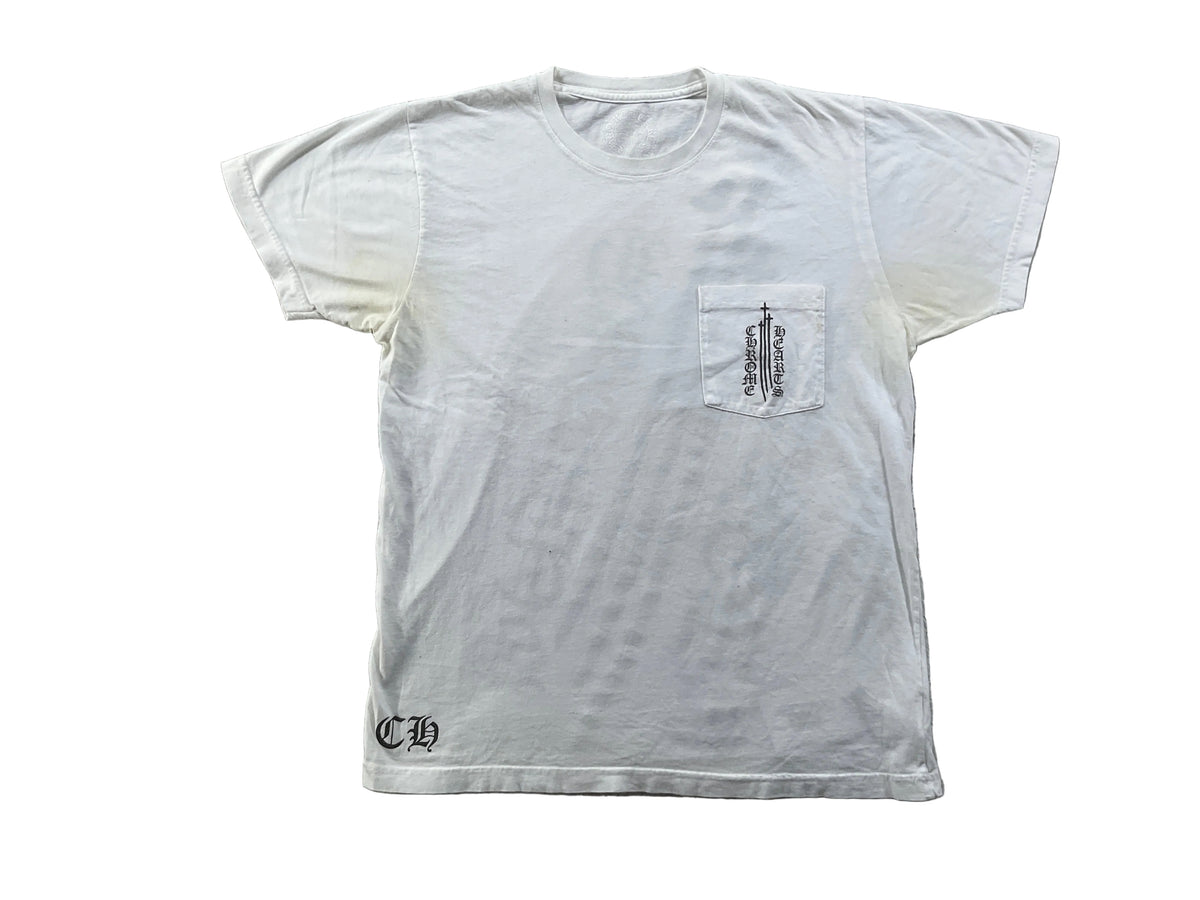 Chrome Hearts White Triple Dagger Tee