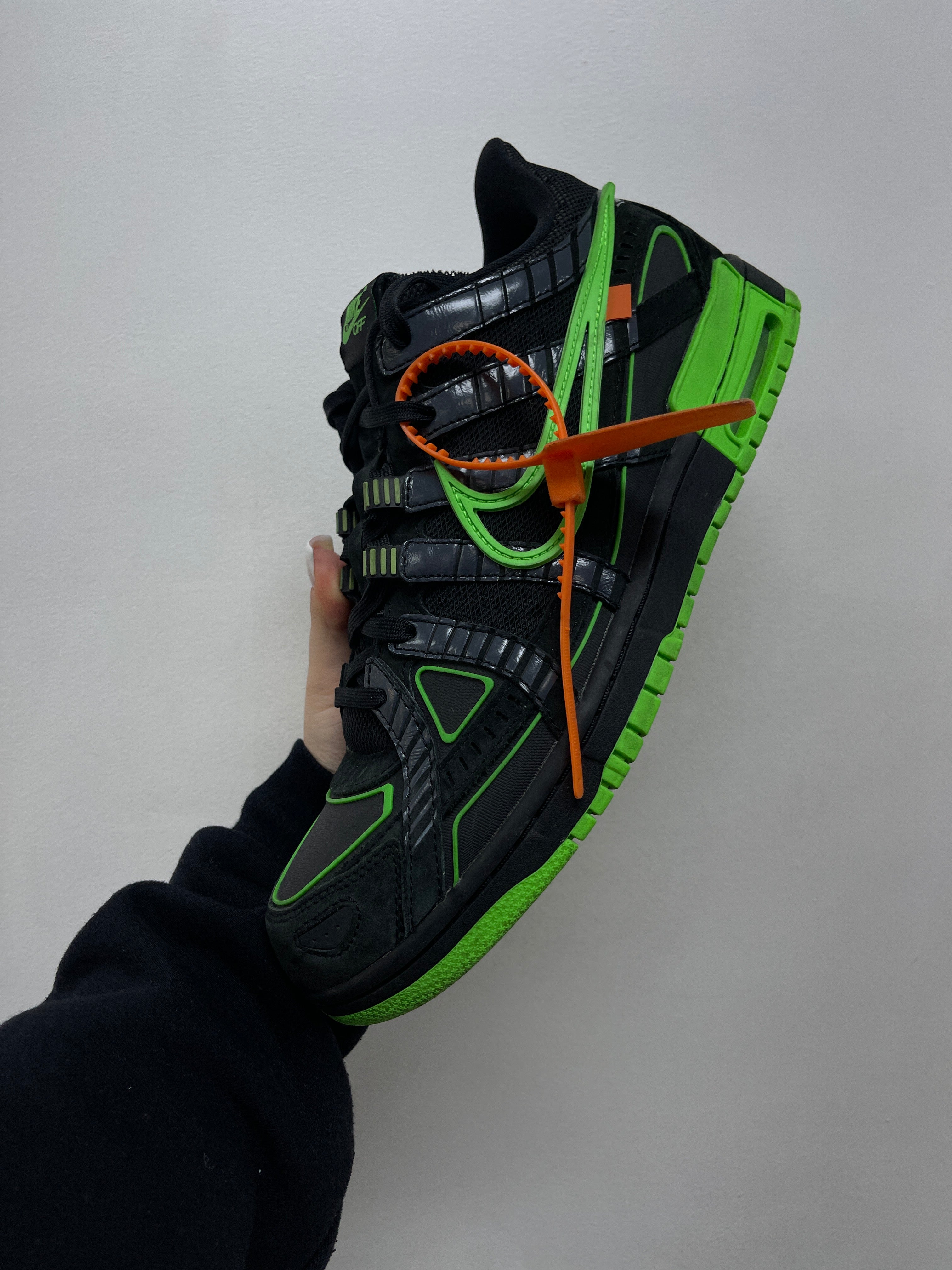 Nike Off White Rubber Dunk Low Green Sneakers