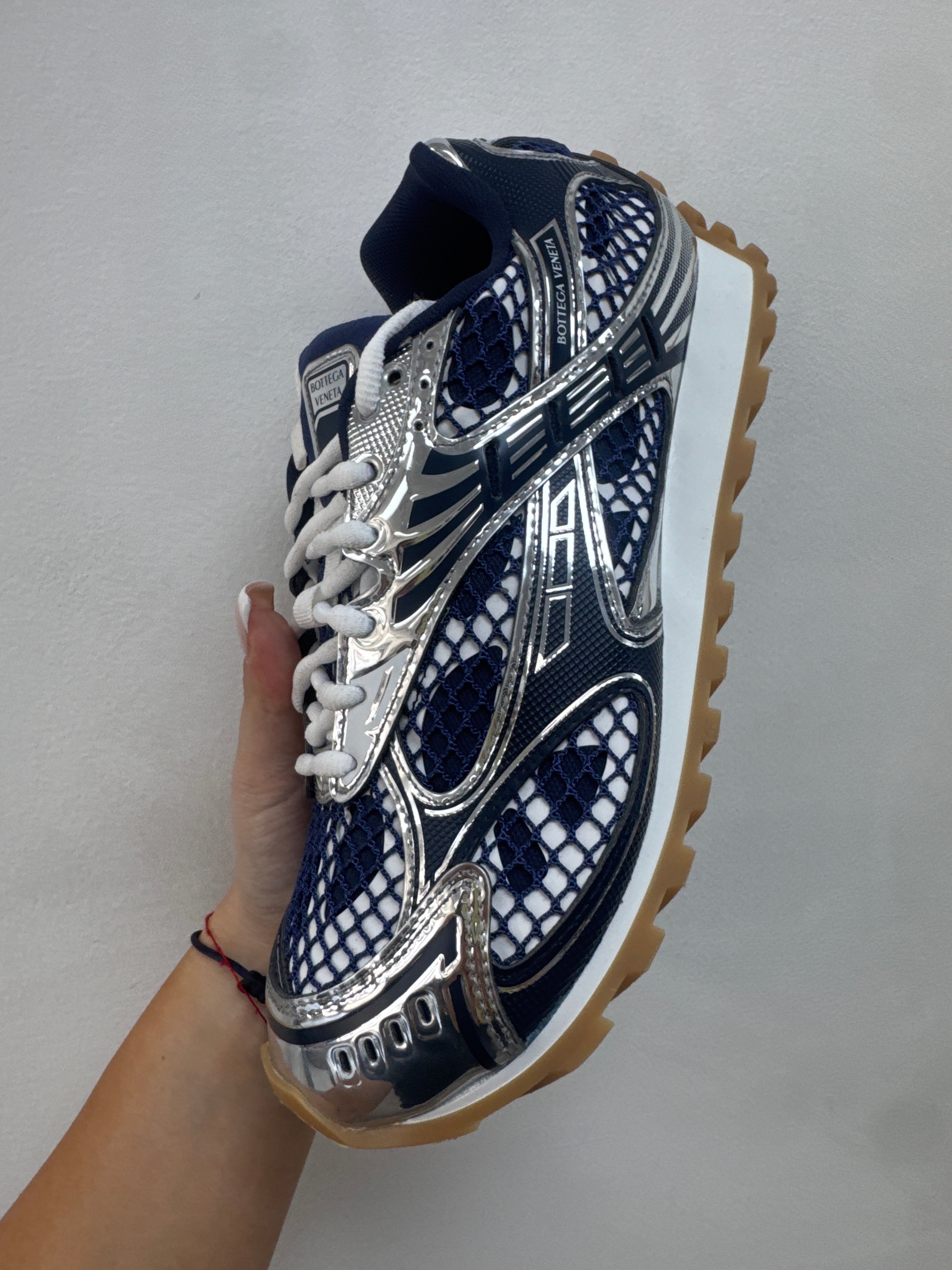 Bottega Veneta Navy Orbit Sneakers
