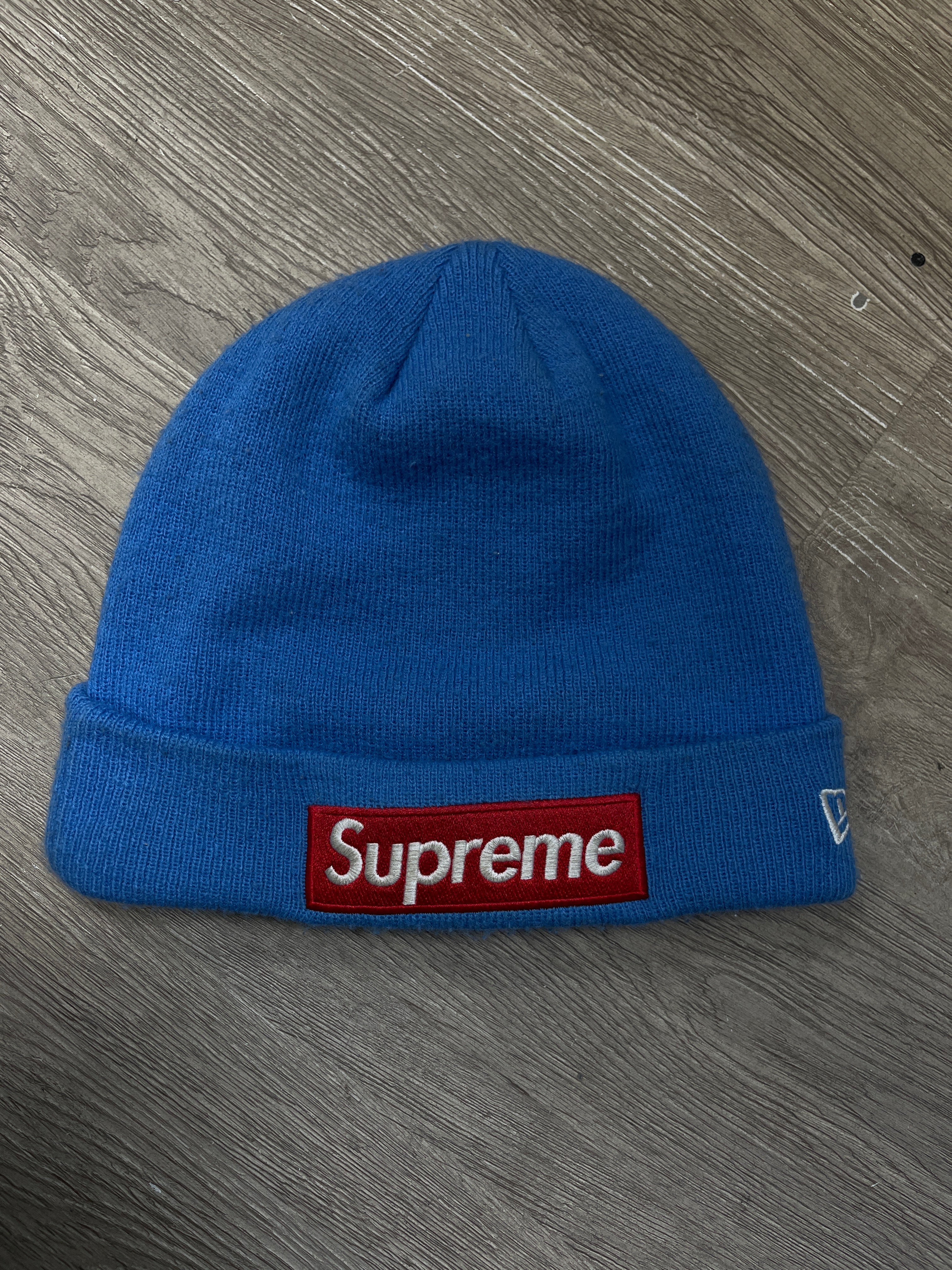 Supreme Baby Blue Red Box Logo Beanie