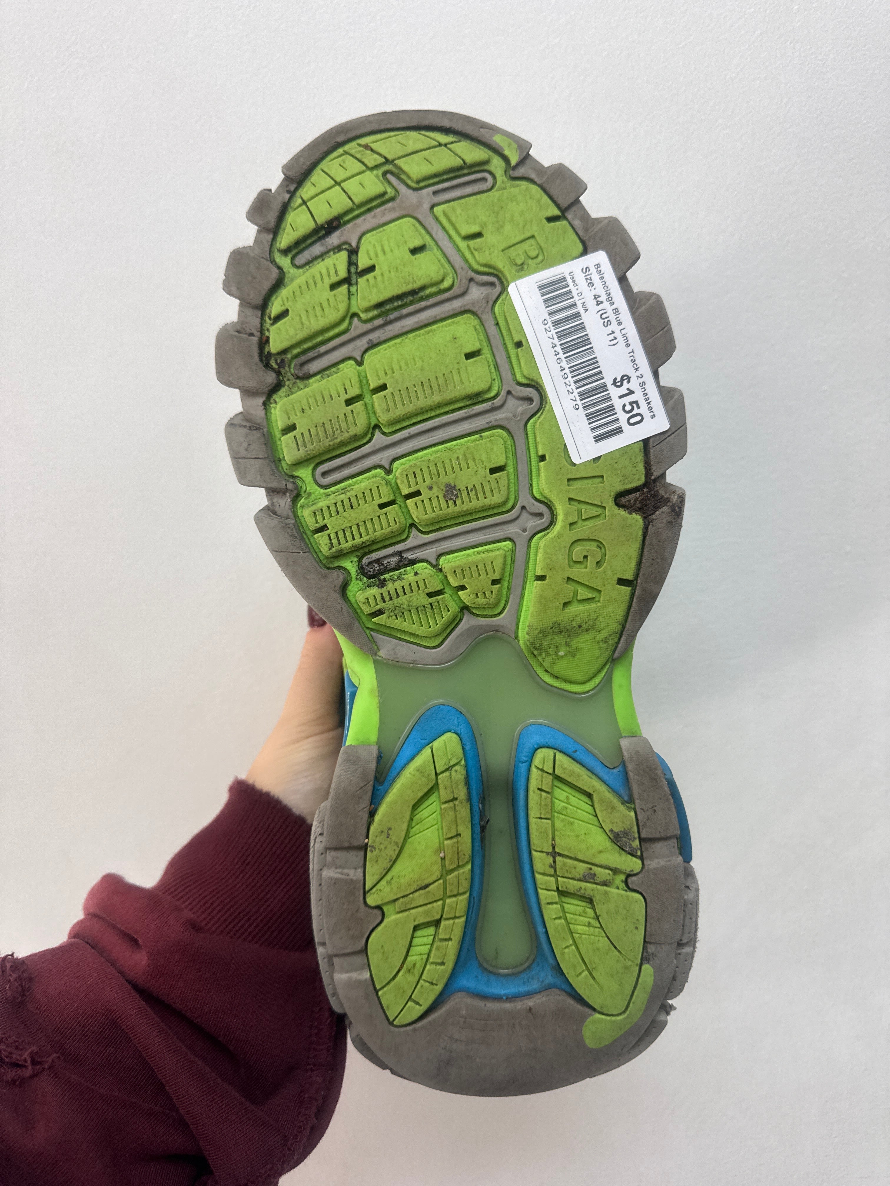 Balenciaga Blue Lime Track 2 Sneakers