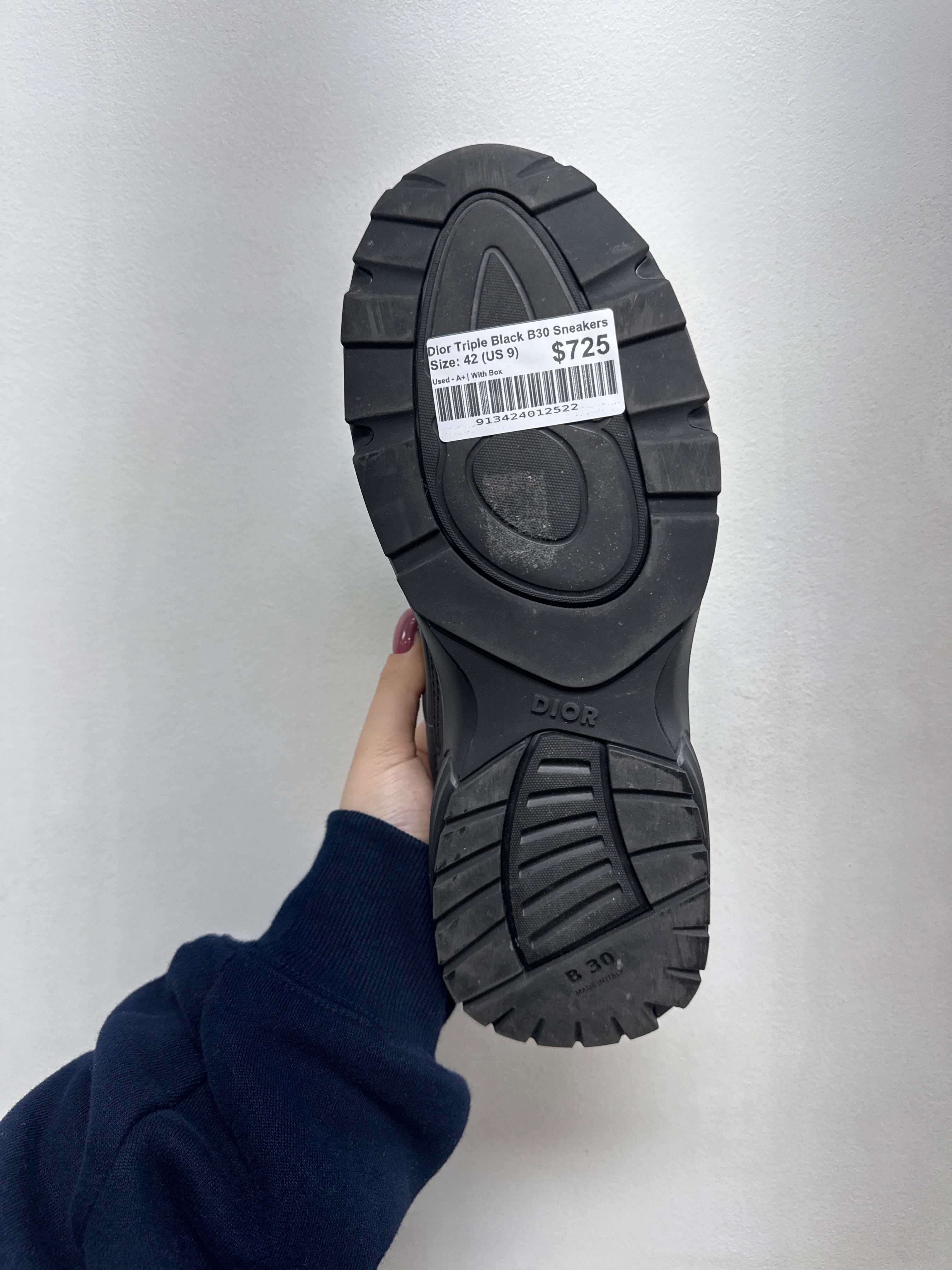 Dior Triple Black B30 Sneakers