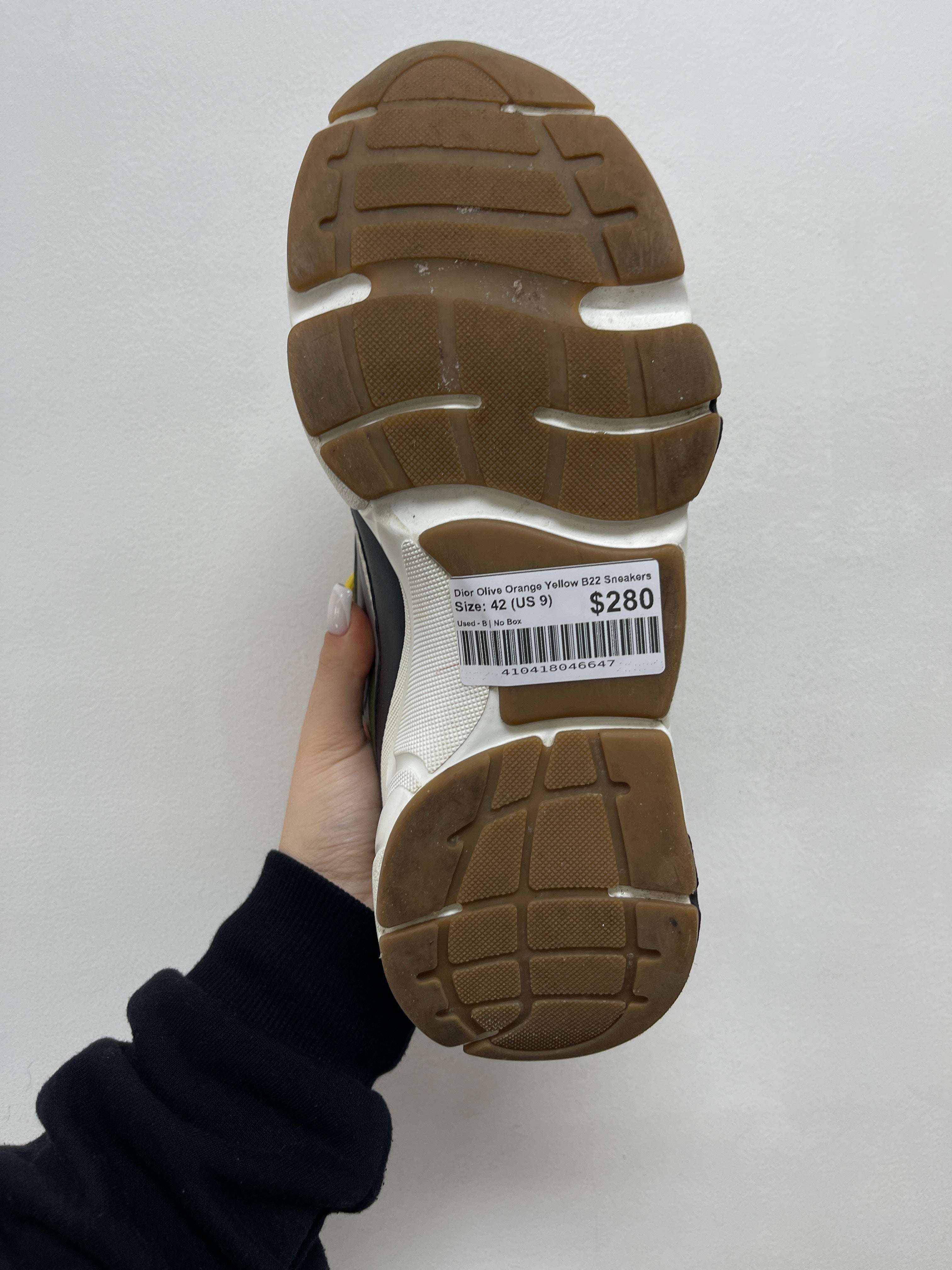 Dior Olive Orange Yellow B22 Sneakers