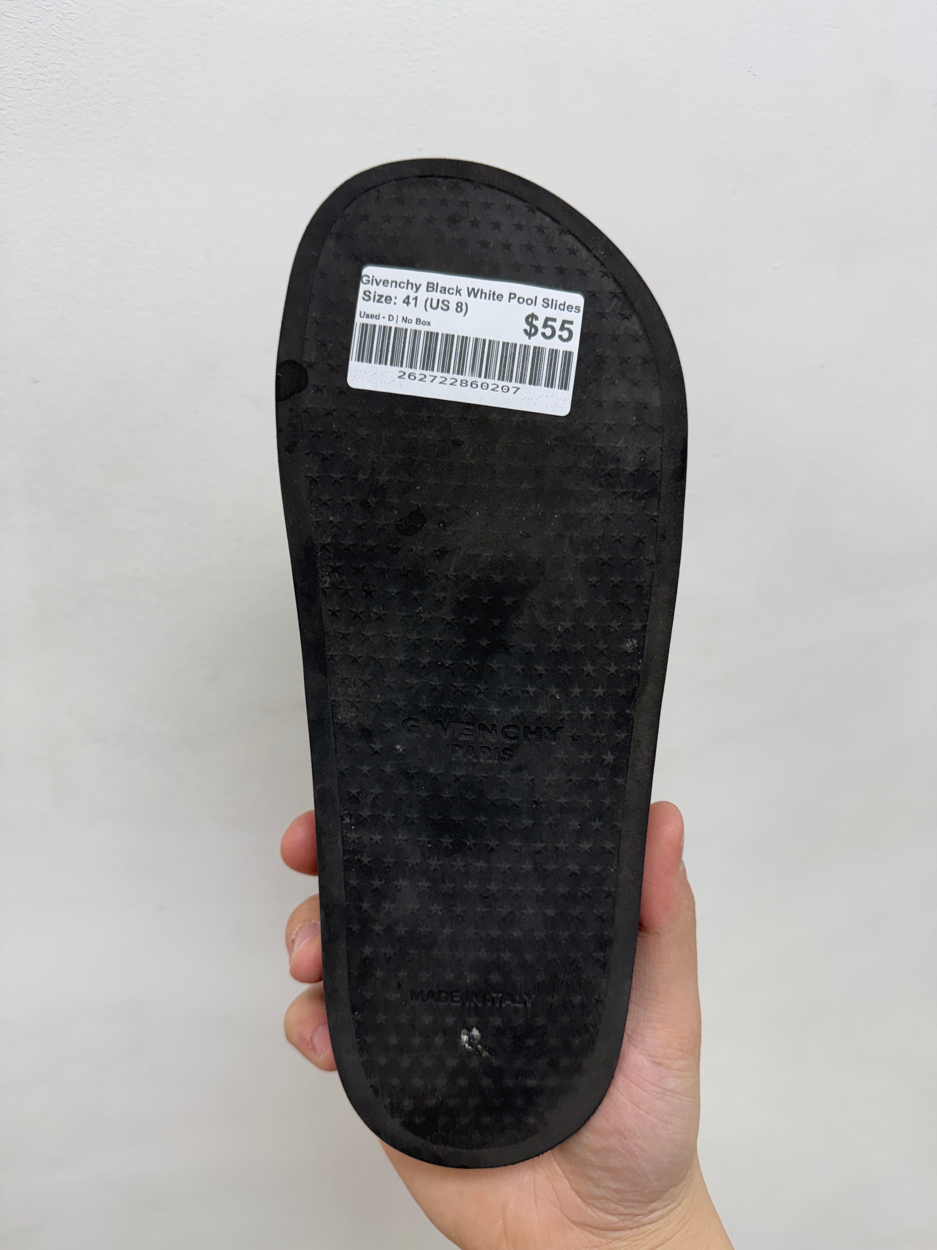 Givenchy Black White Pool Slides